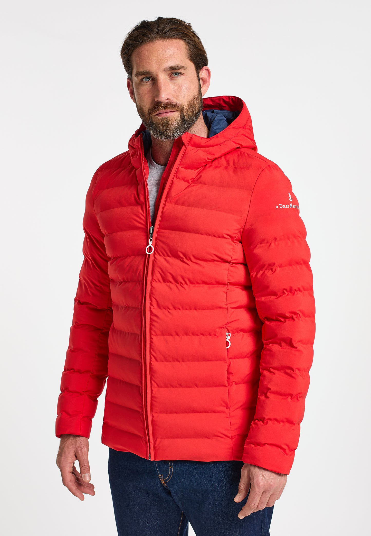 DreiMaster Maritim men's padded quilted jacket