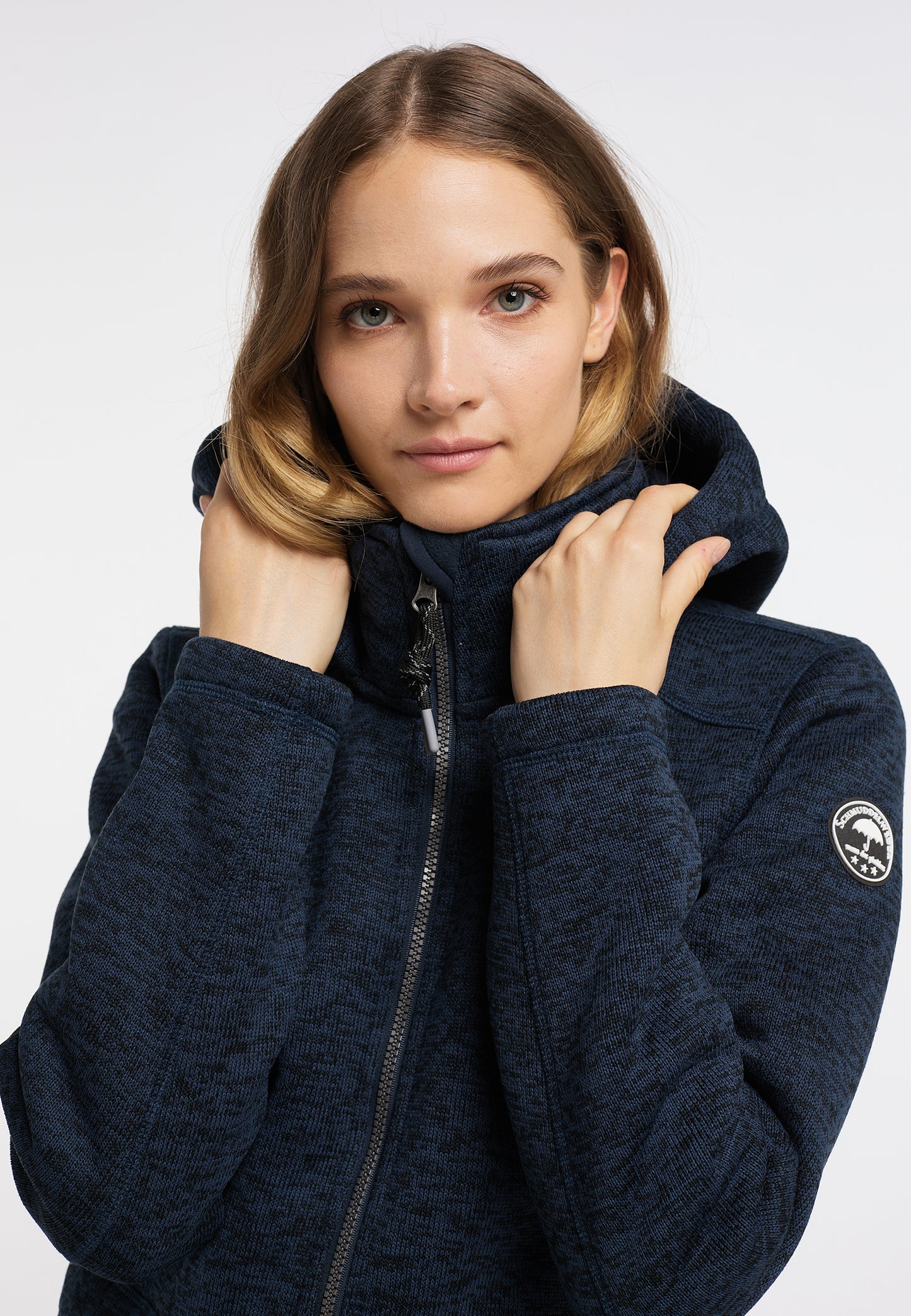 Schmuddelwedda women's knit fleece coat