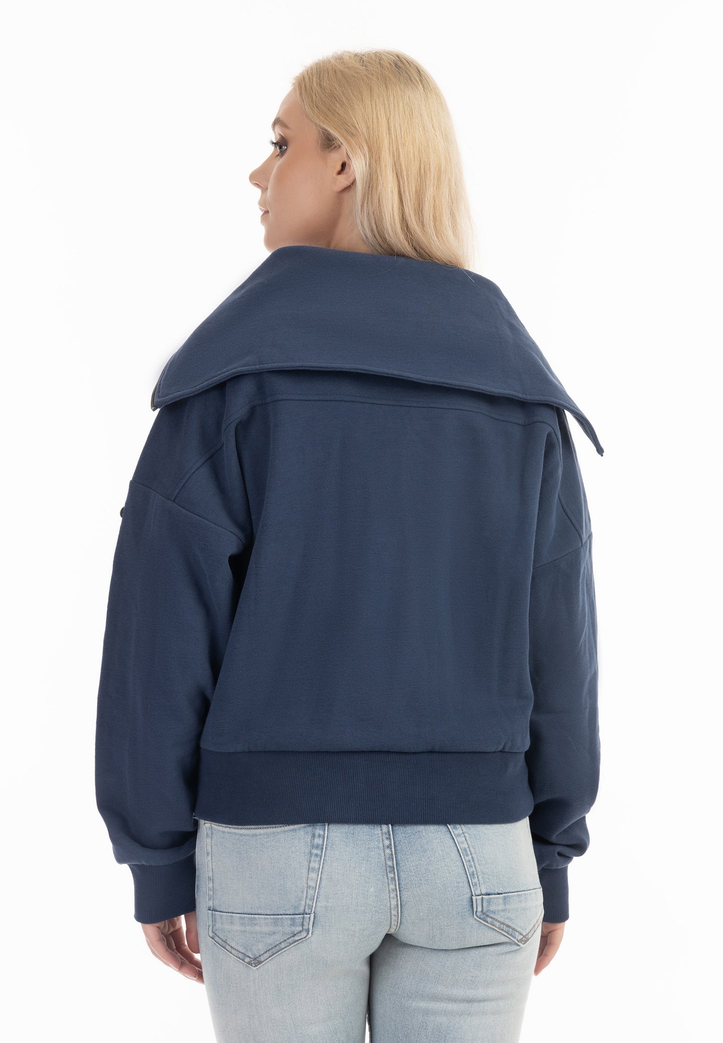 DreiMaster Vintage women's oversize troyer sweater