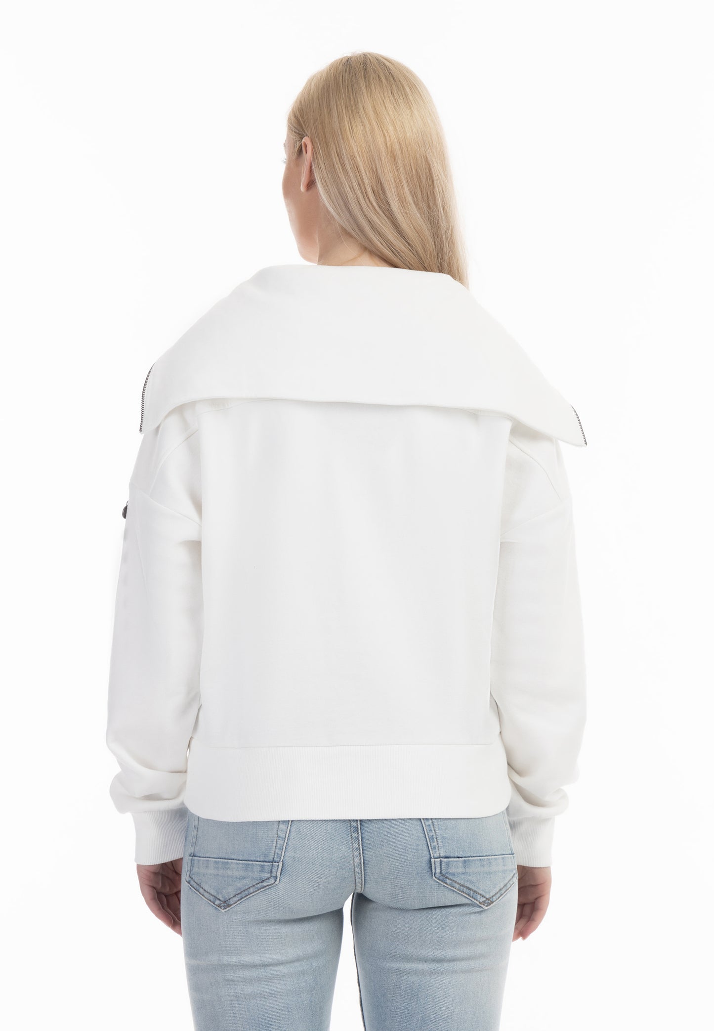 DreiMaster Vintage women's oversize troyer sweater
