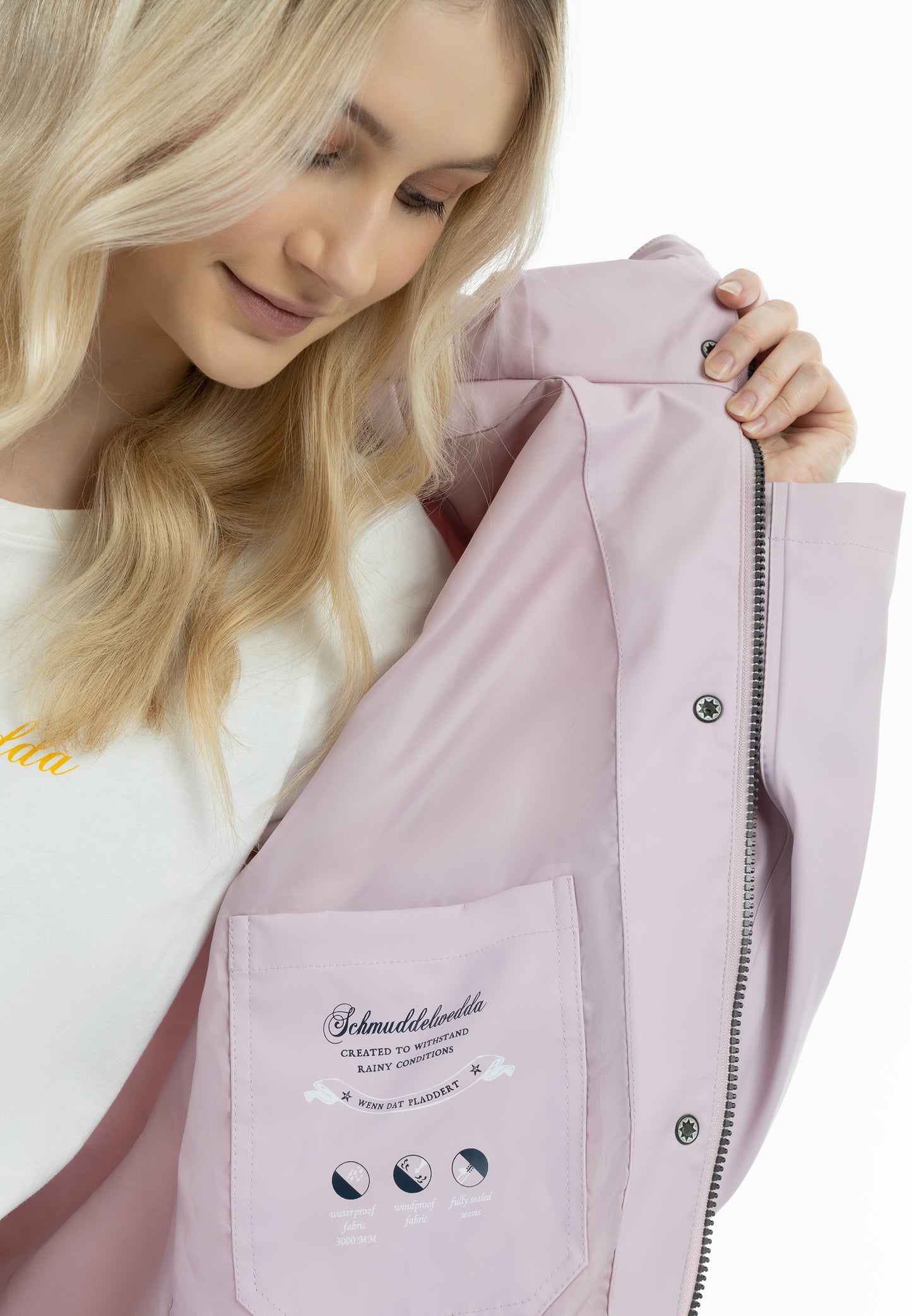 Schmuddelwedda women's rain coat
