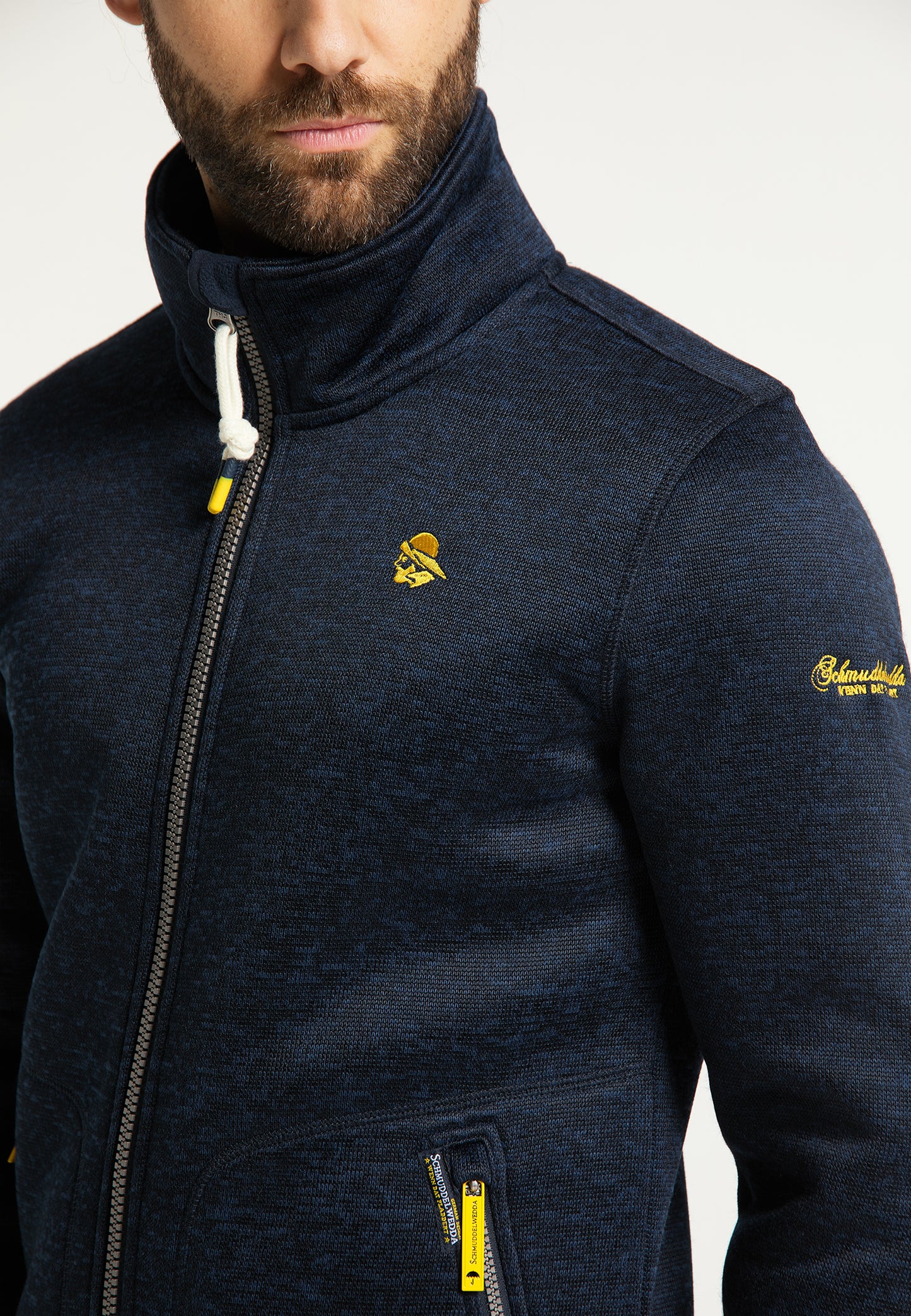 Schmuddelwedda men's knitted fleece jacket