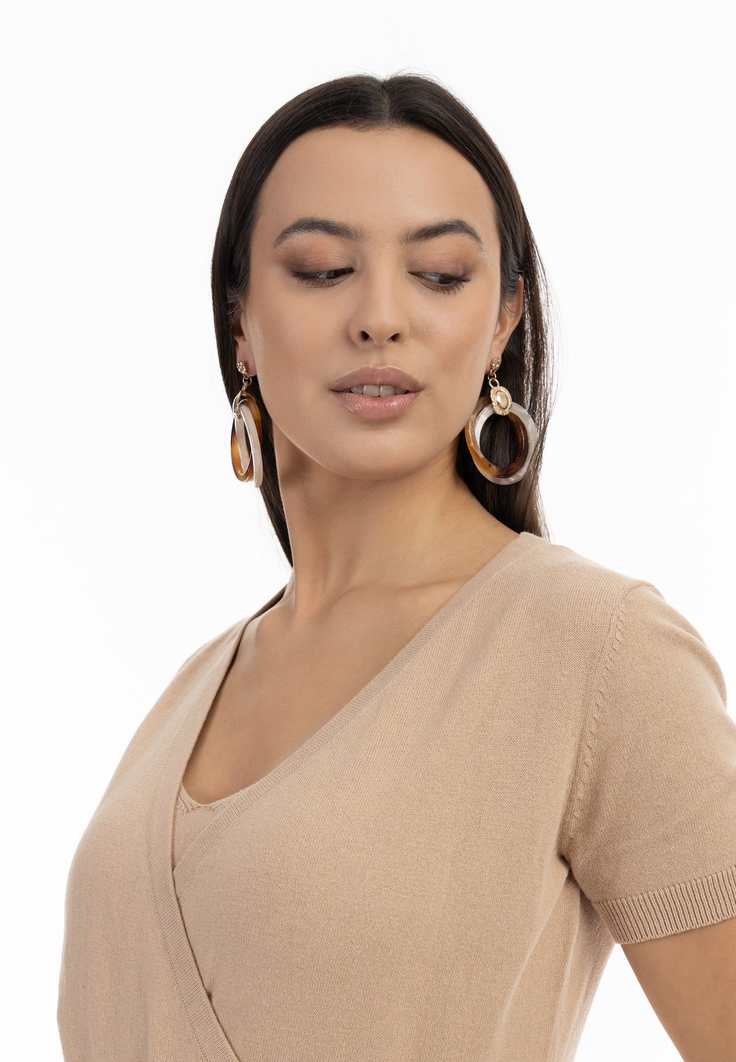 faina women's short sleeve sweater