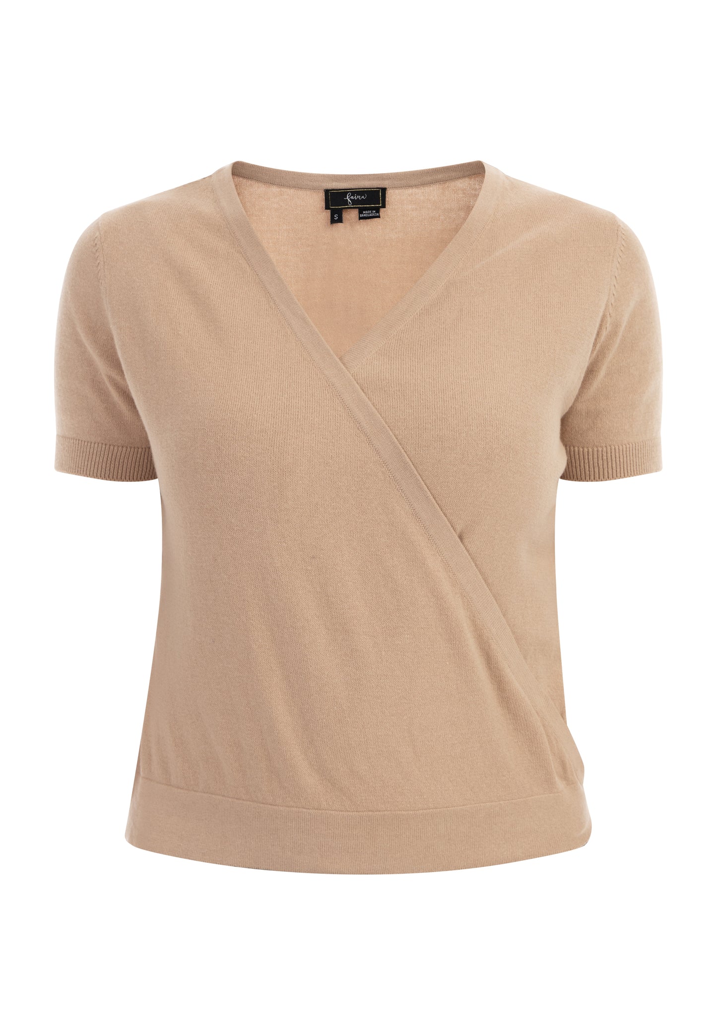 faina women's short sleeve sweater