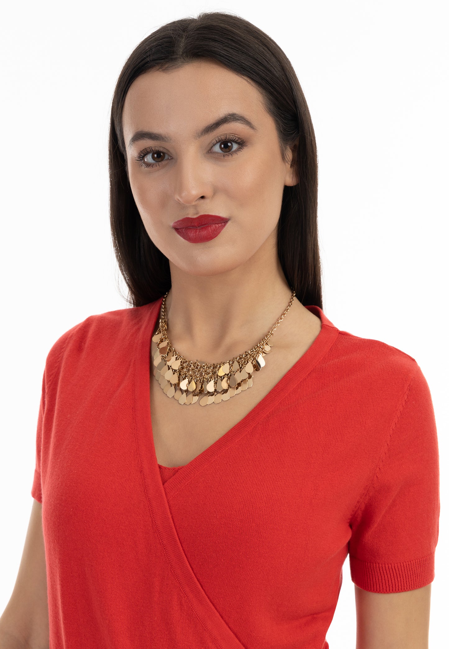 faina women's short sleeve sweater
