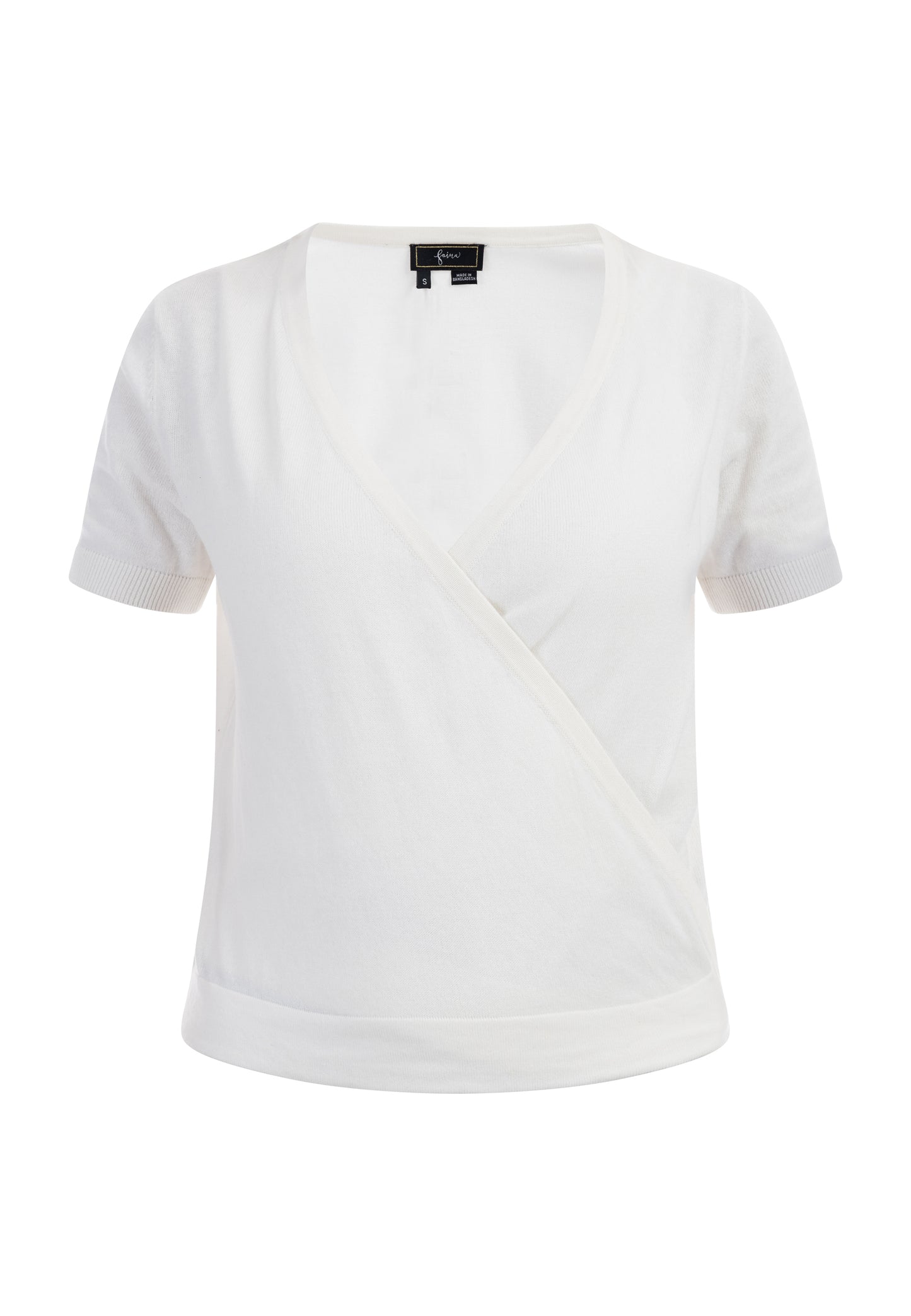 faina women's short sleeve sweater
