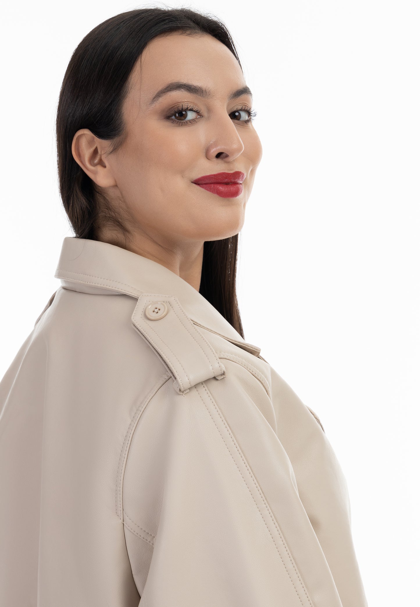 faina women's jacket made of imitation leather