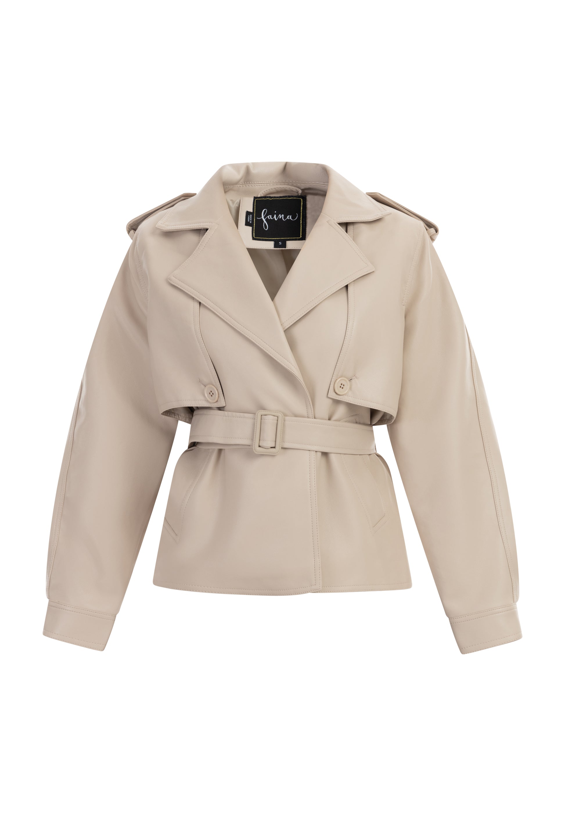 faina women's jacket made of imitation leather