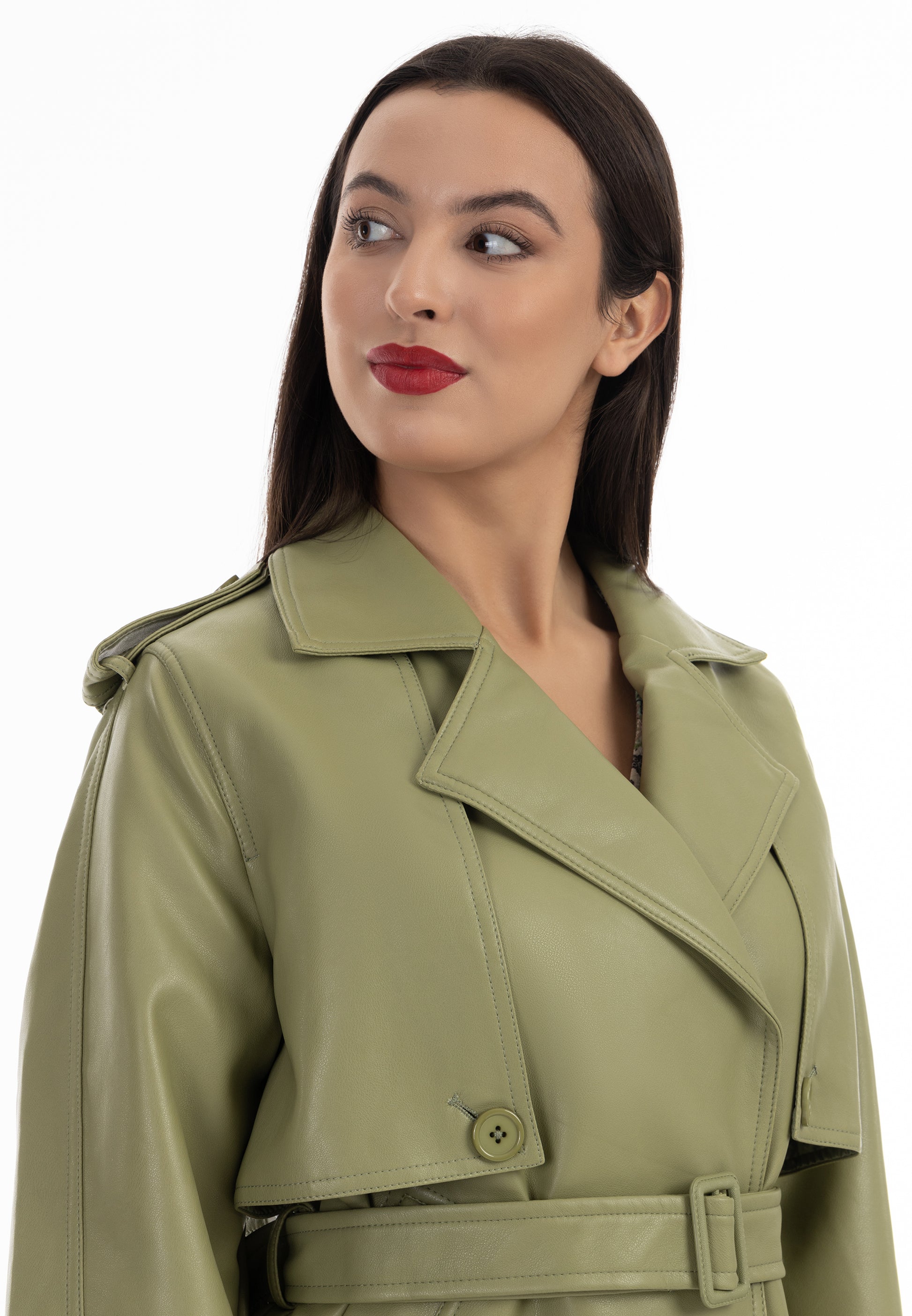 faina women's jacket made of imitation leather
