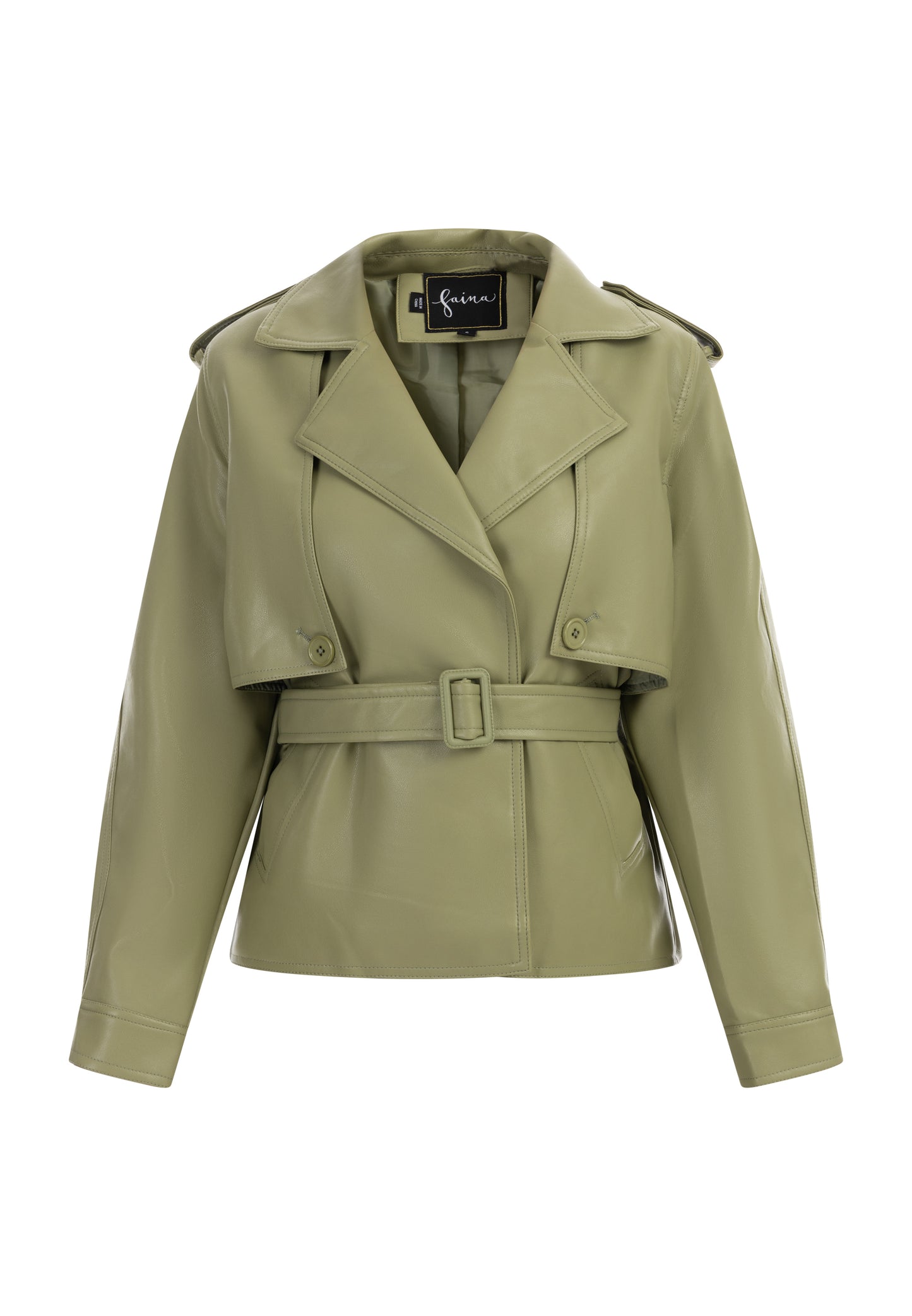 faina women's jacket made of imitation leather