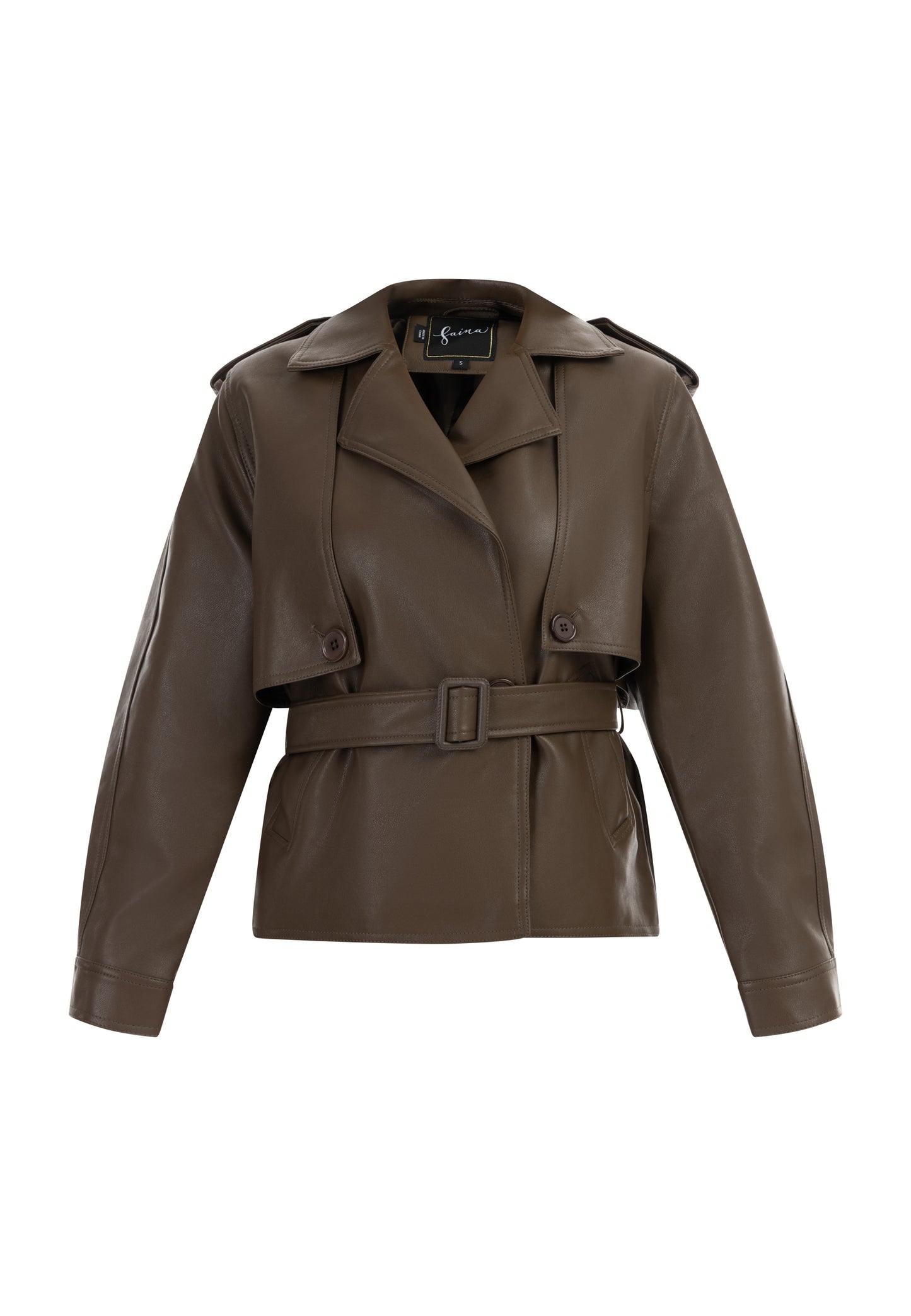 faina women's jacket made of imitation leather