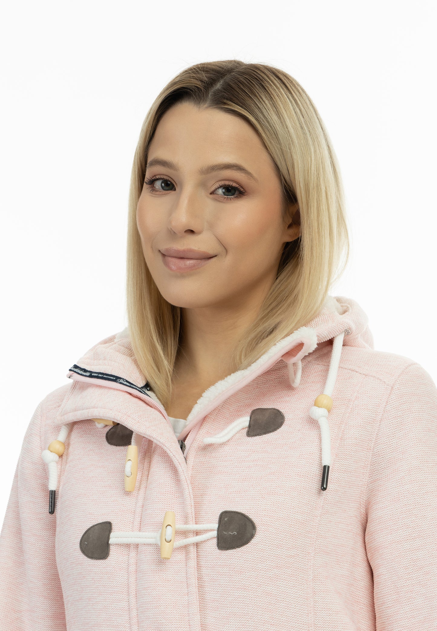 Schmuddelwedda women's knit fleece duffle coat