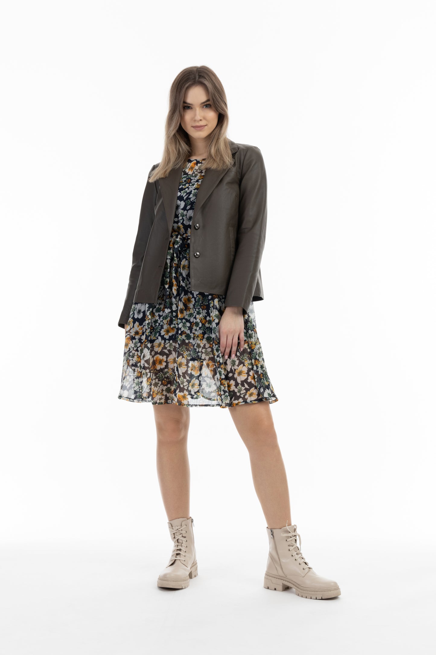 DreiMaster Vintage women's leather blazer