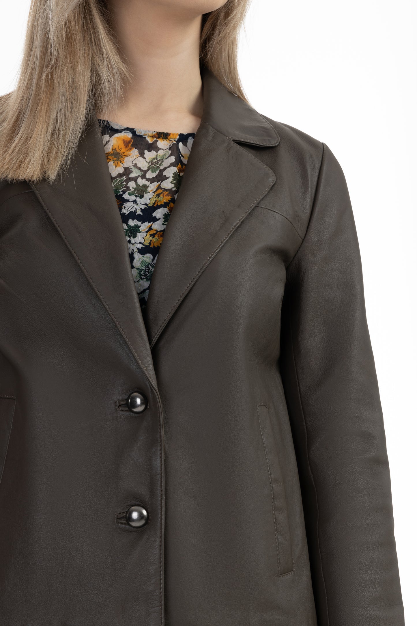 DreiMaster Vintage women's leather blazer
