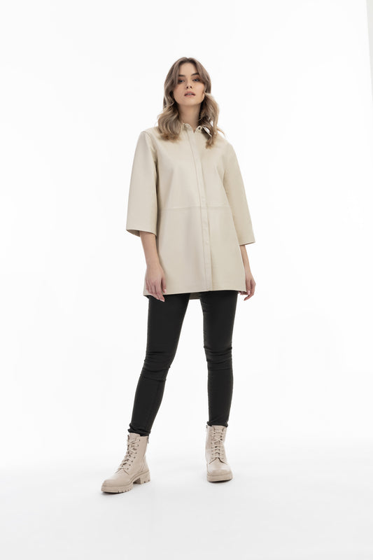 DreiMaster Vintage women's leather shirt