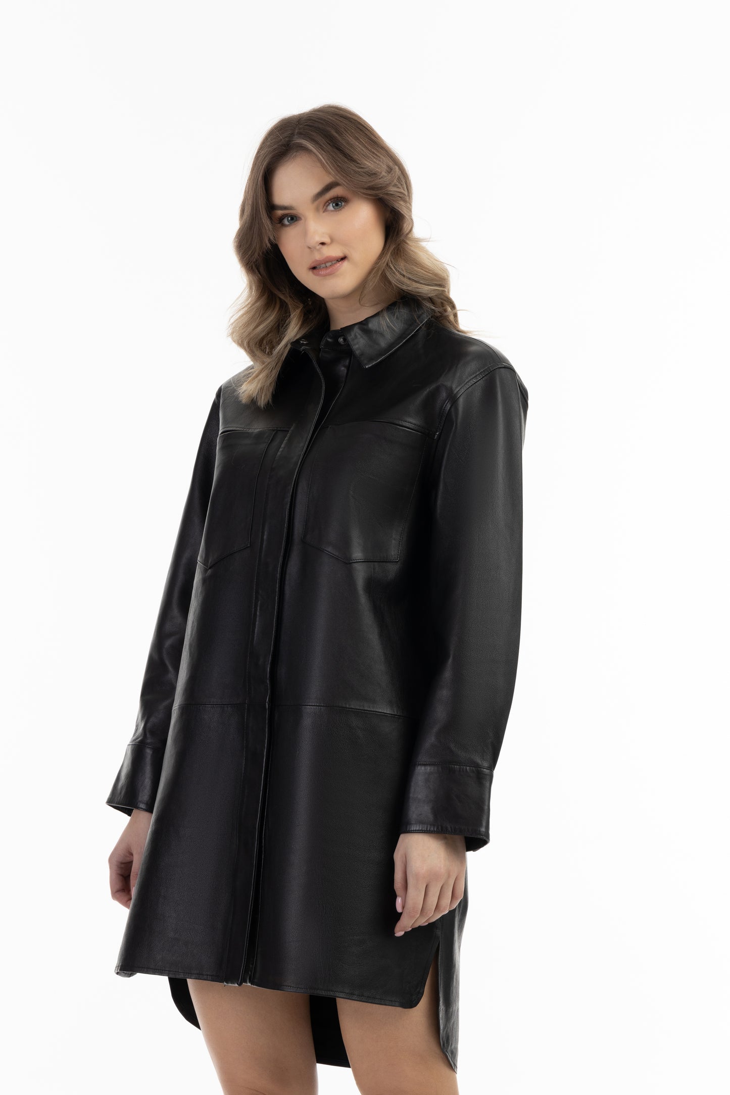DreiMaster Vintage women's leather shirt