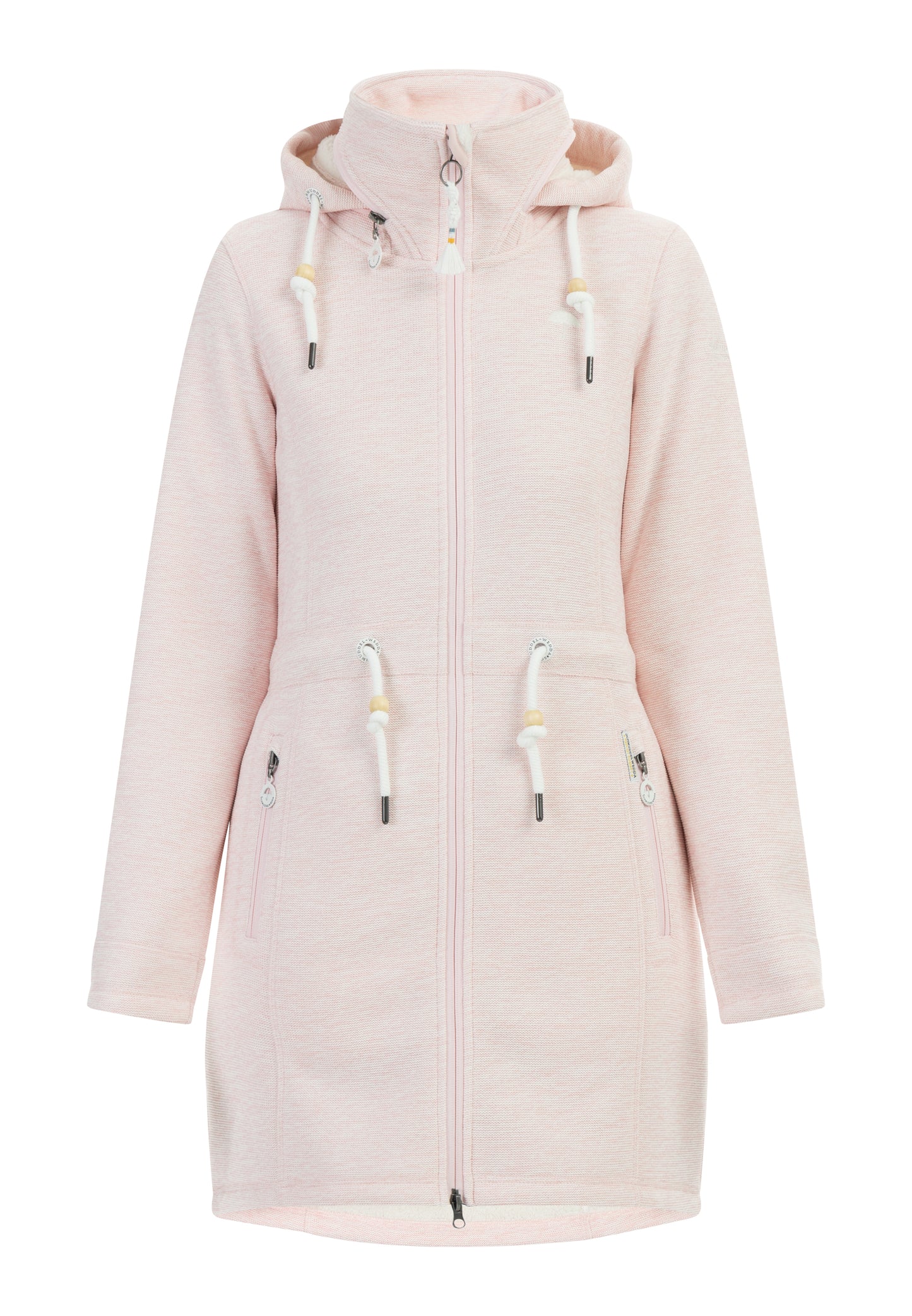 Schmuddelwedda women's knitted fleece jacket with teddy fur