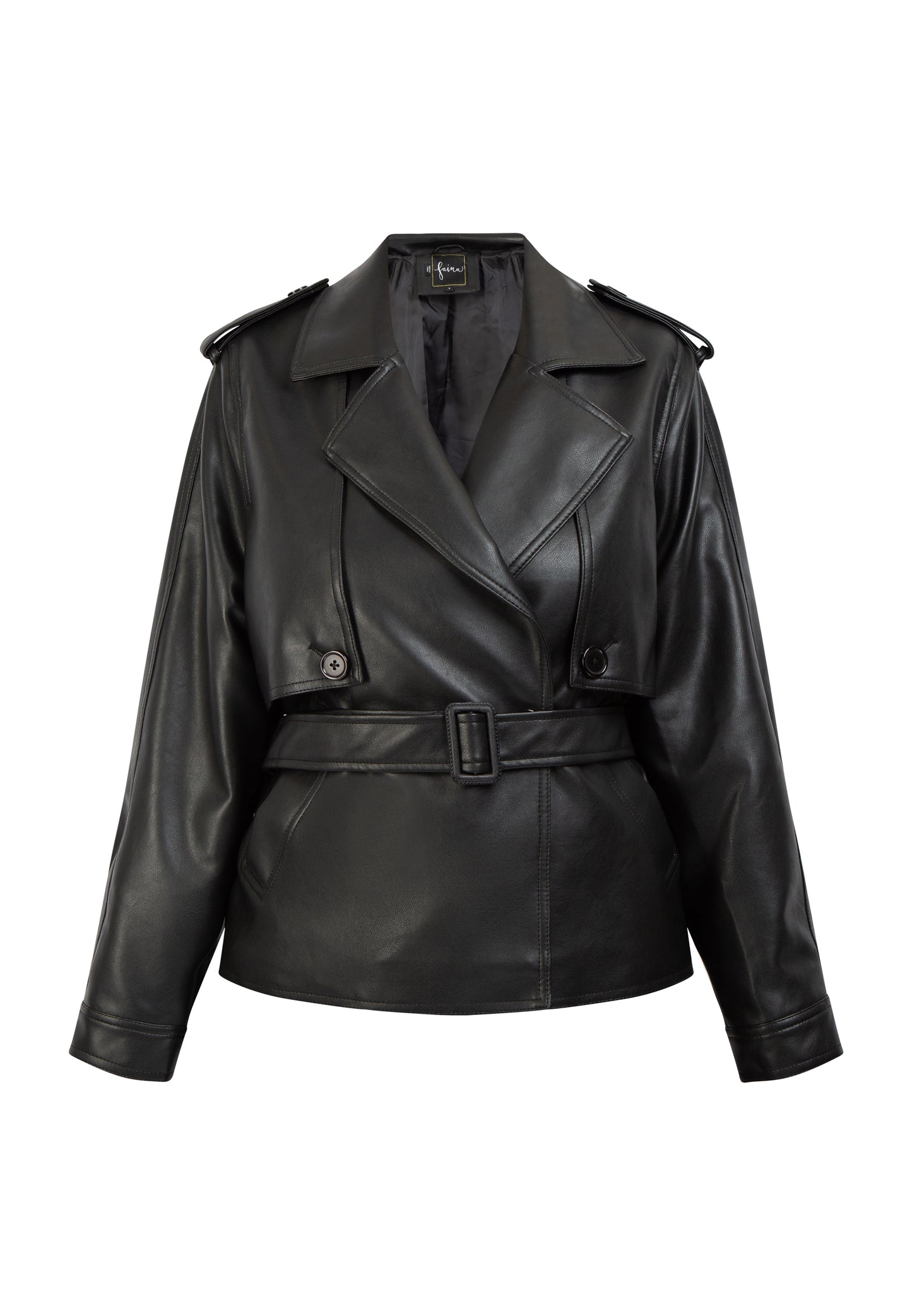 faina women's jacket made of imitation leather