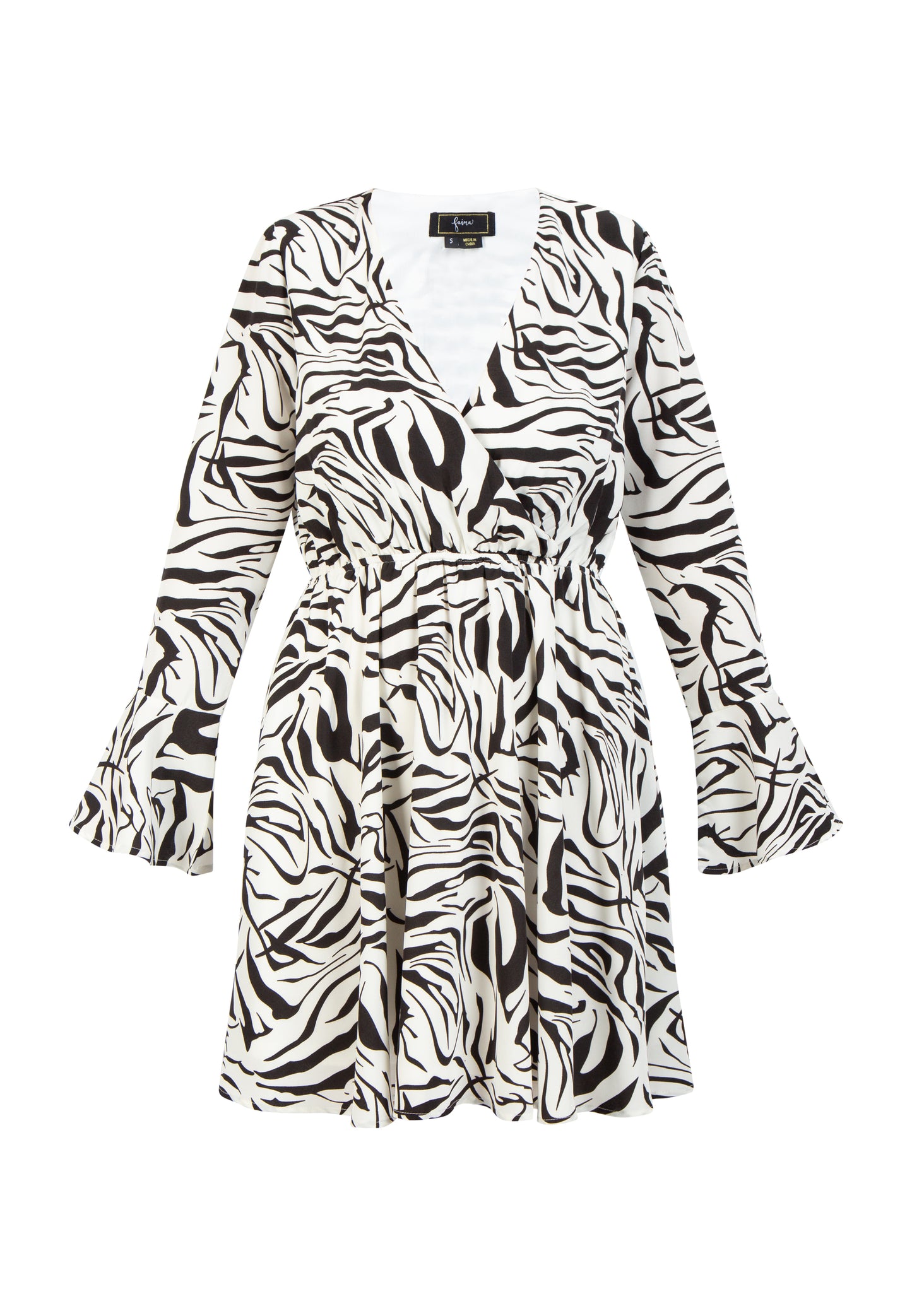 faina women's dress - zebra print