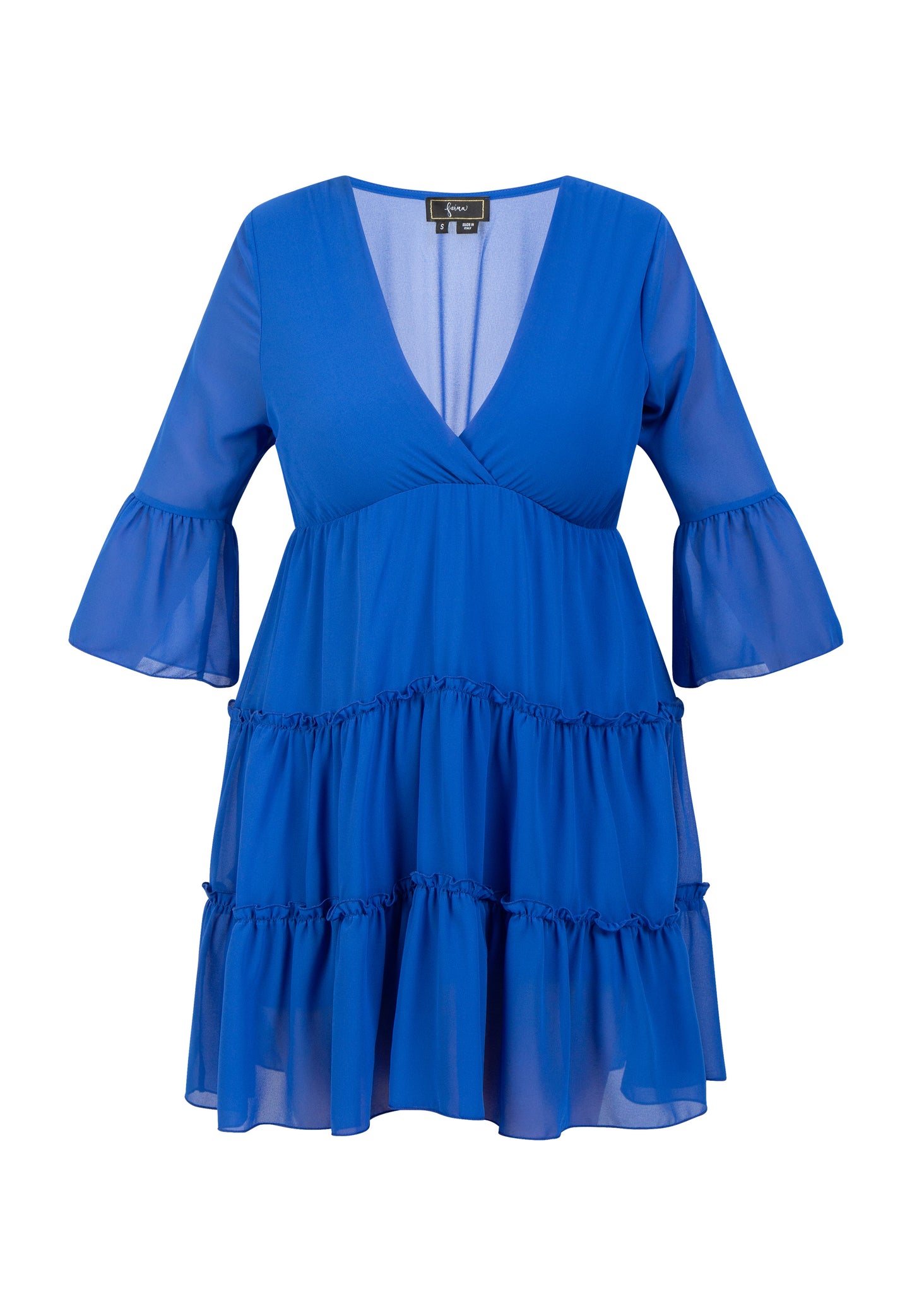 faina women's mini dress with ruffles