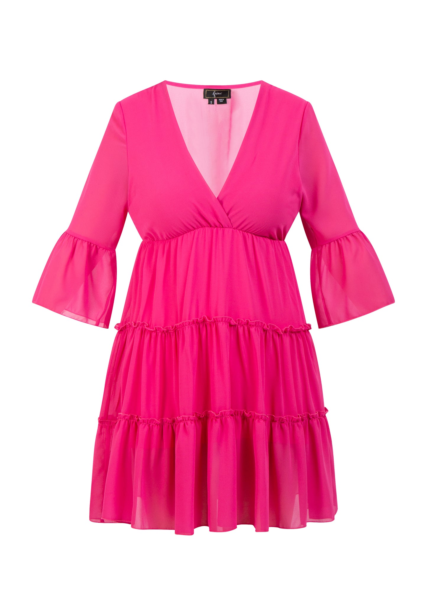 faina women's mini dress with ruffles