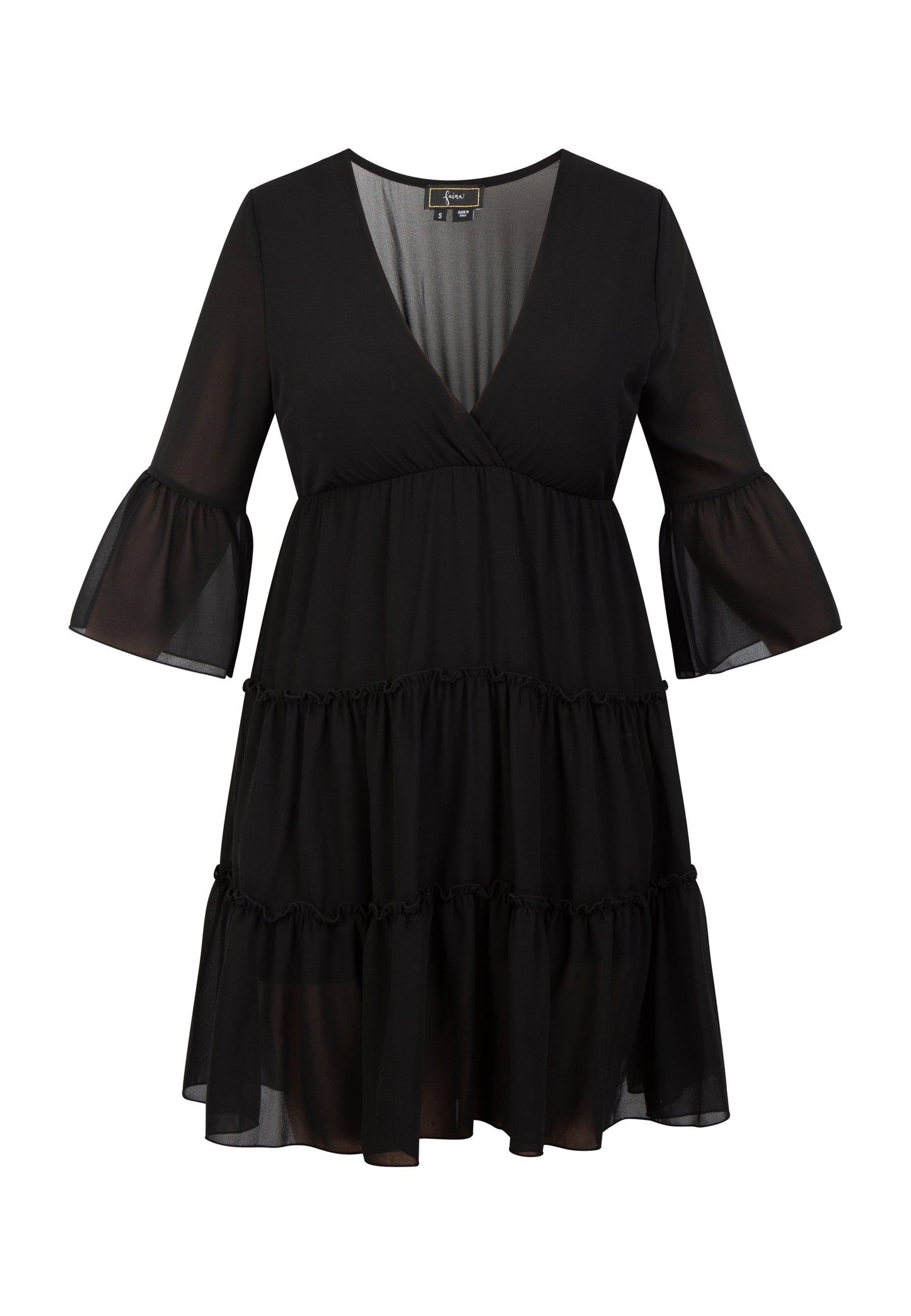 faina women's mini dress with ruffles