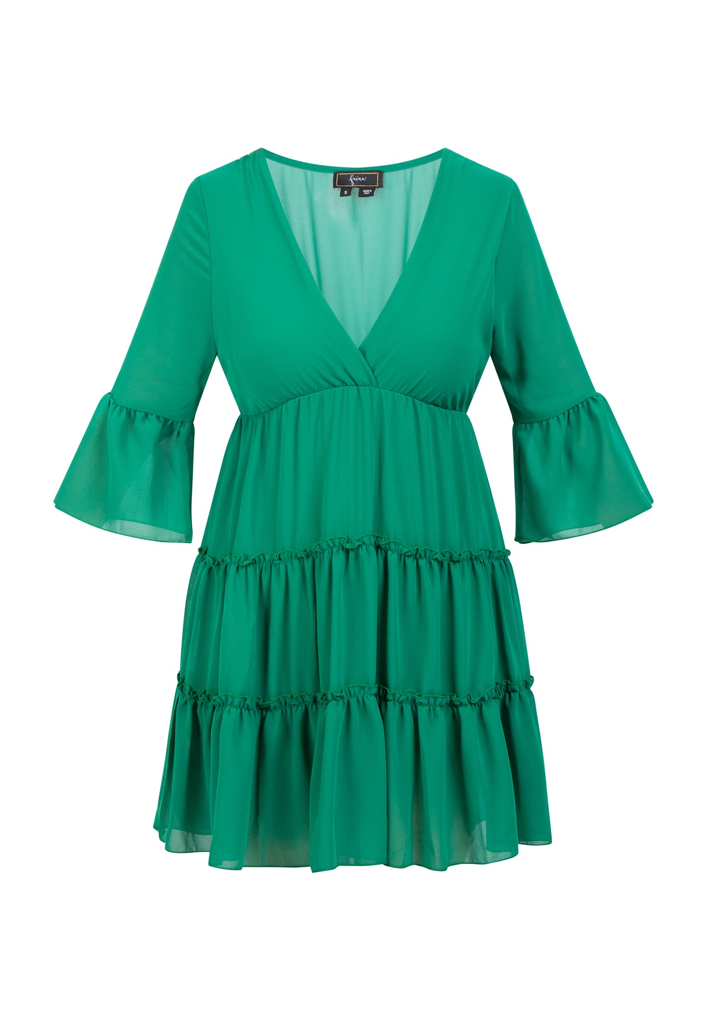 faina women's mini dress with ruffles