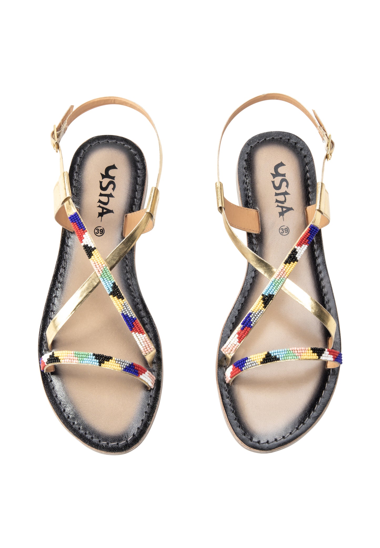 usha FESTIVAL women's beaded Sandals