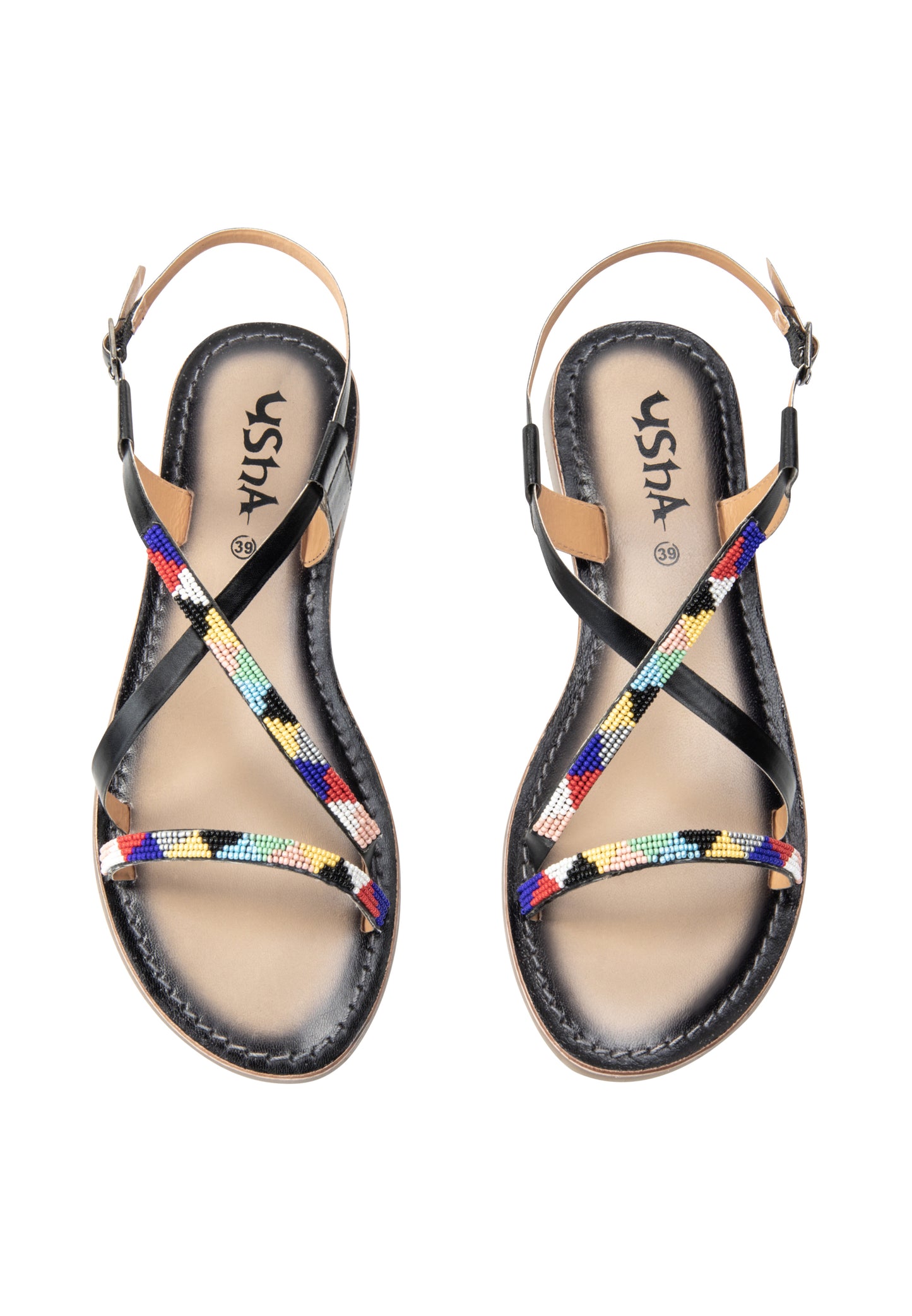 usha FESTIVAL women's beaded Sandals