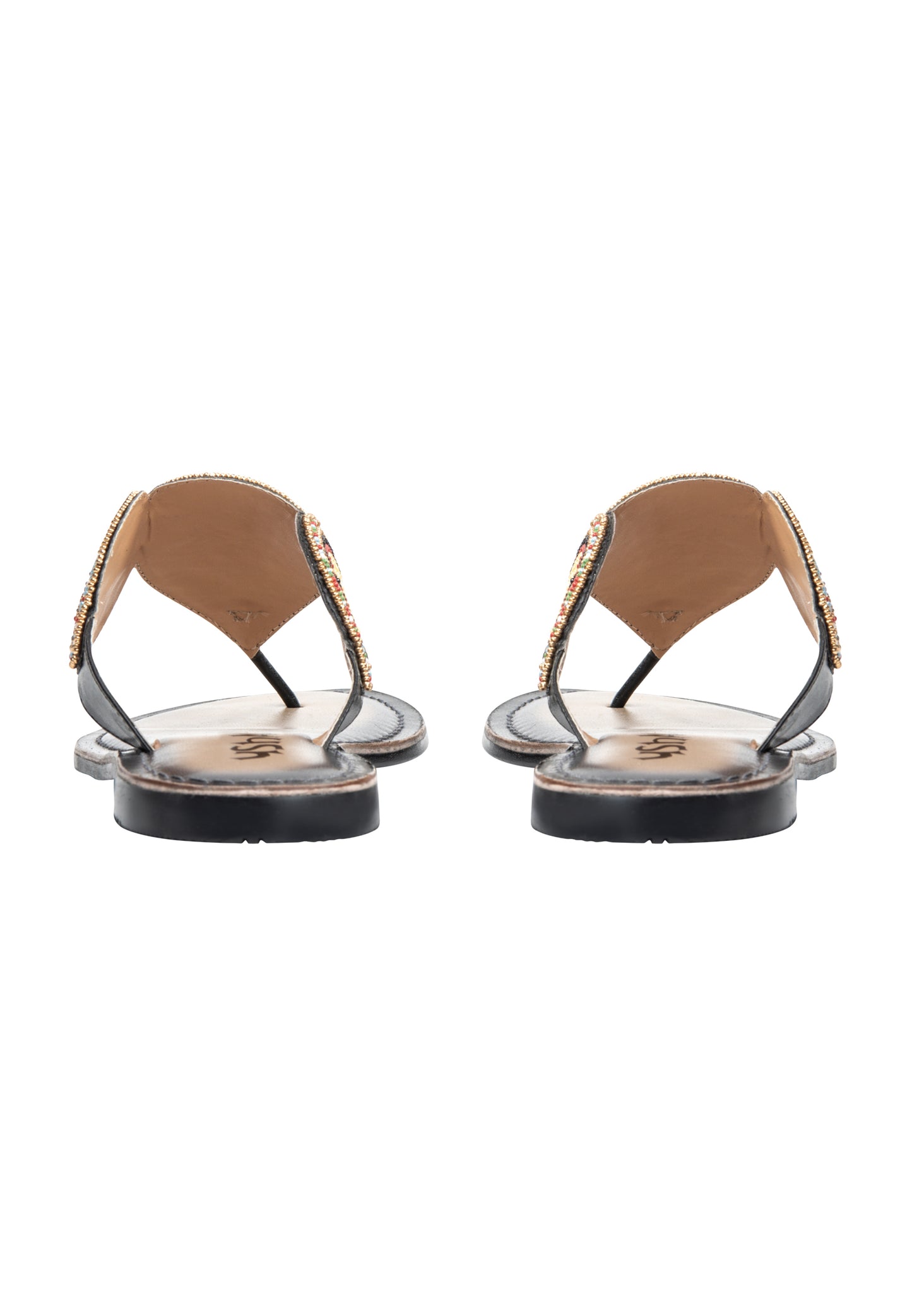 usha FESTIVAL women's beaded Sandals