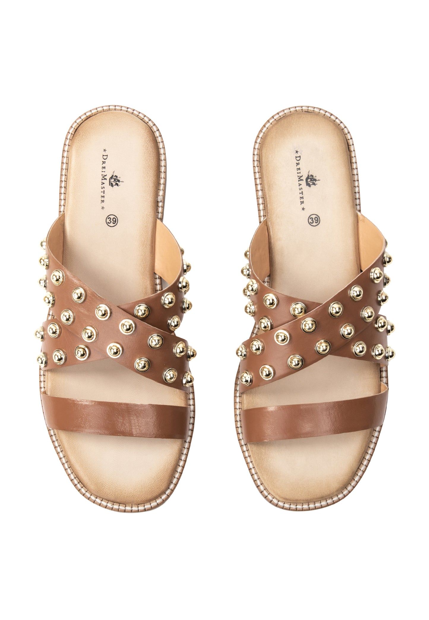 DreiMaster Vintage women's sandals with studs