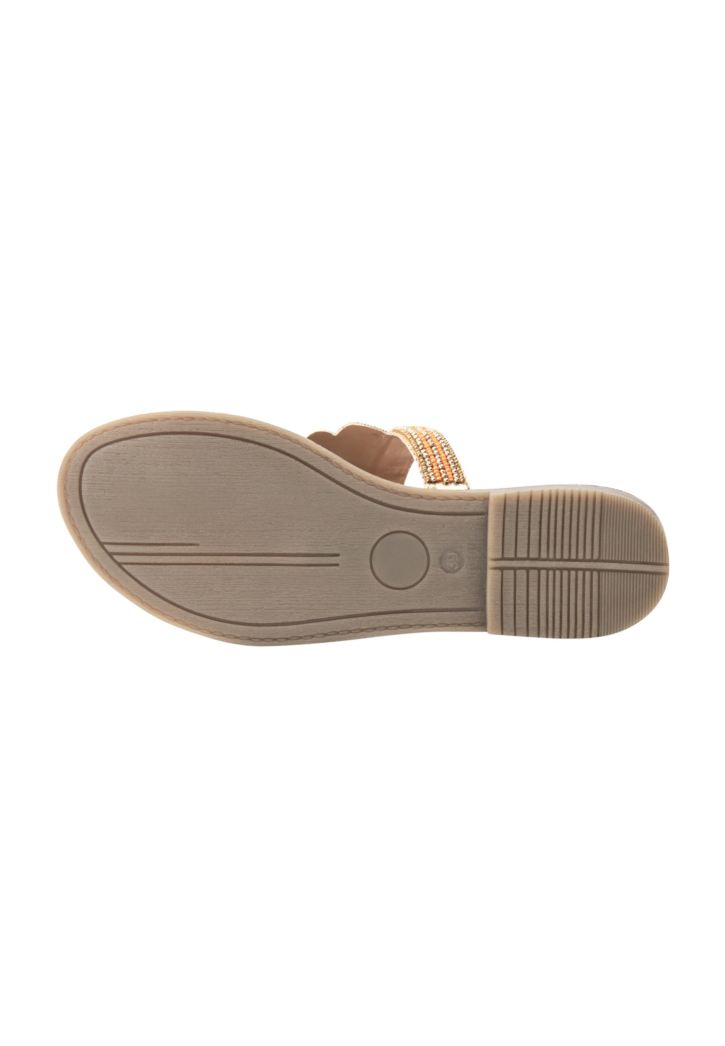 usha FESTIVAL women's beaded Sandals