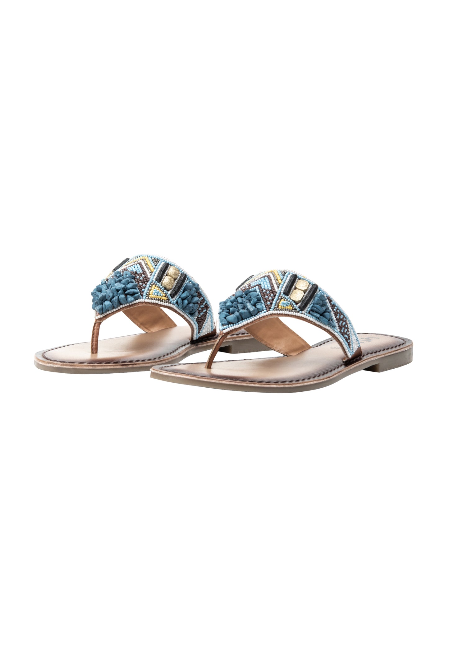 usha FESTIVAL women's beaded Sandals