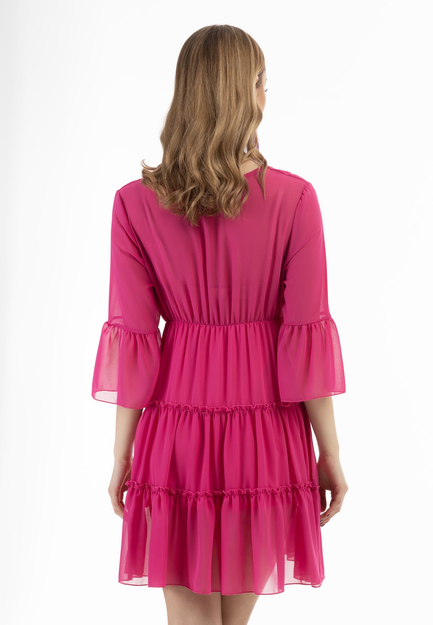 faina women's mini dress with ruffles