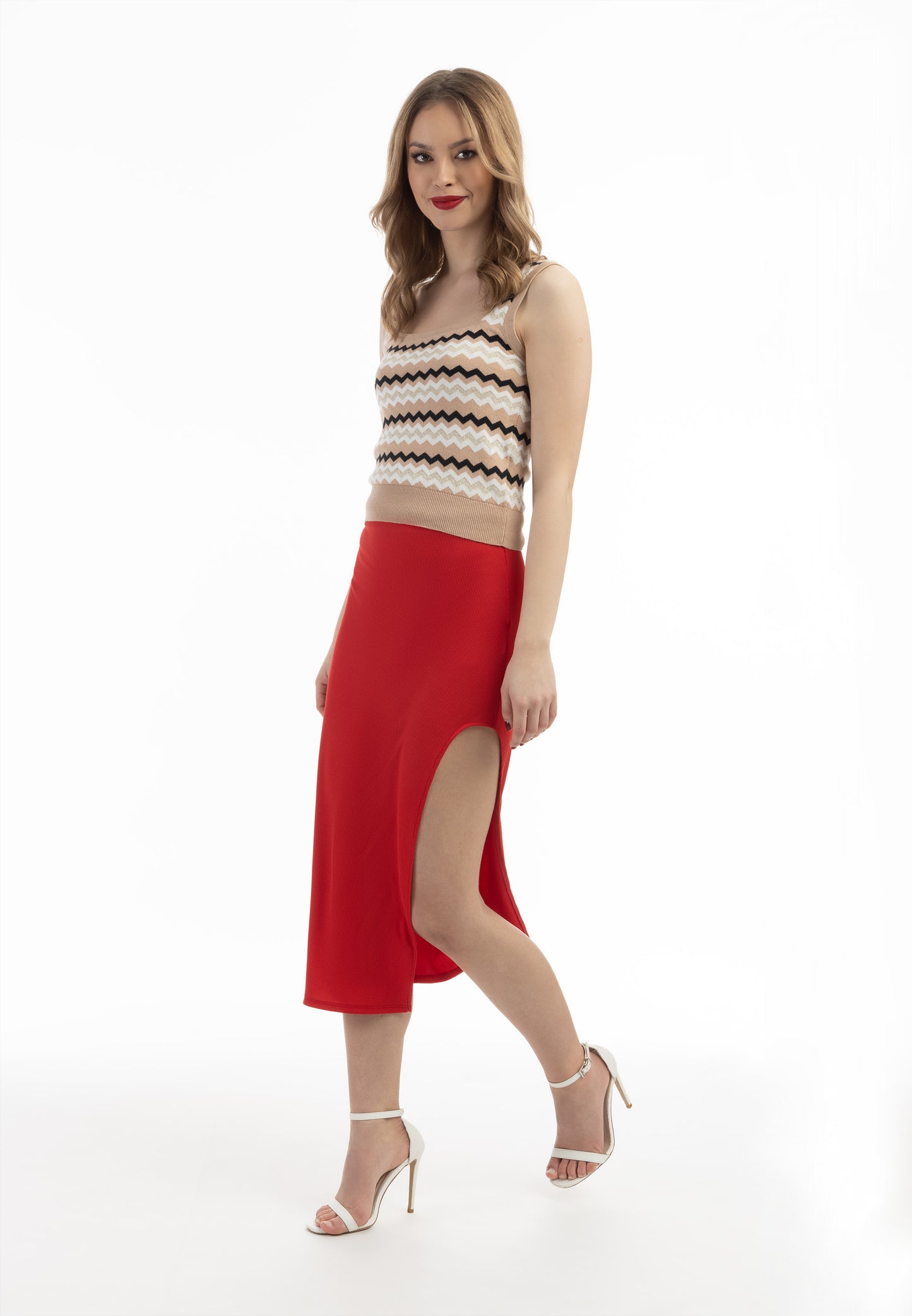 faina women's knit midi skirt