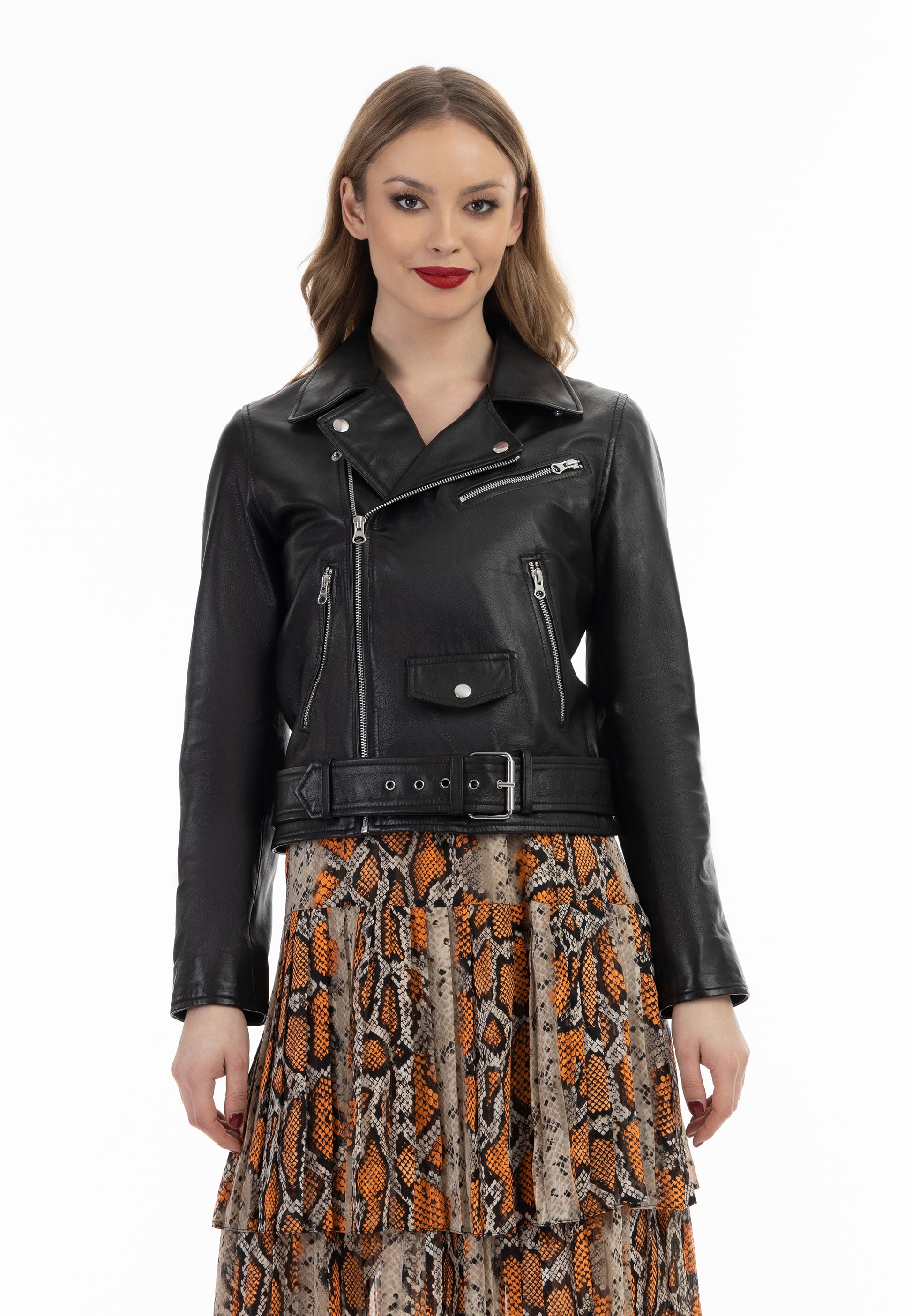 faina women's leather jacket