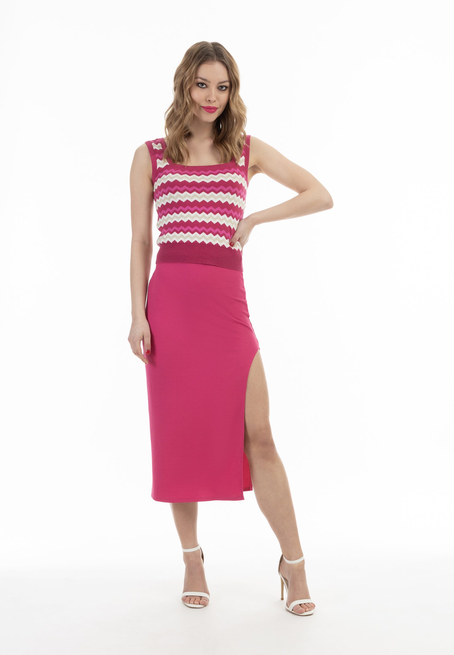 faina women's knit midi skirt