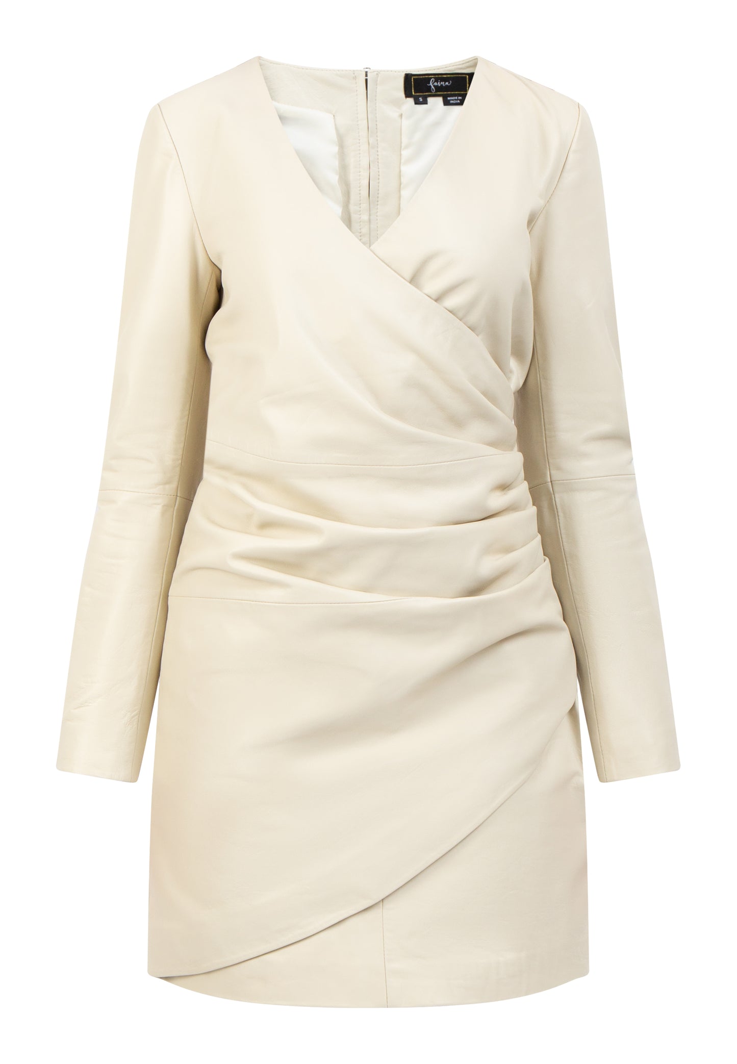 faina women's leather dress