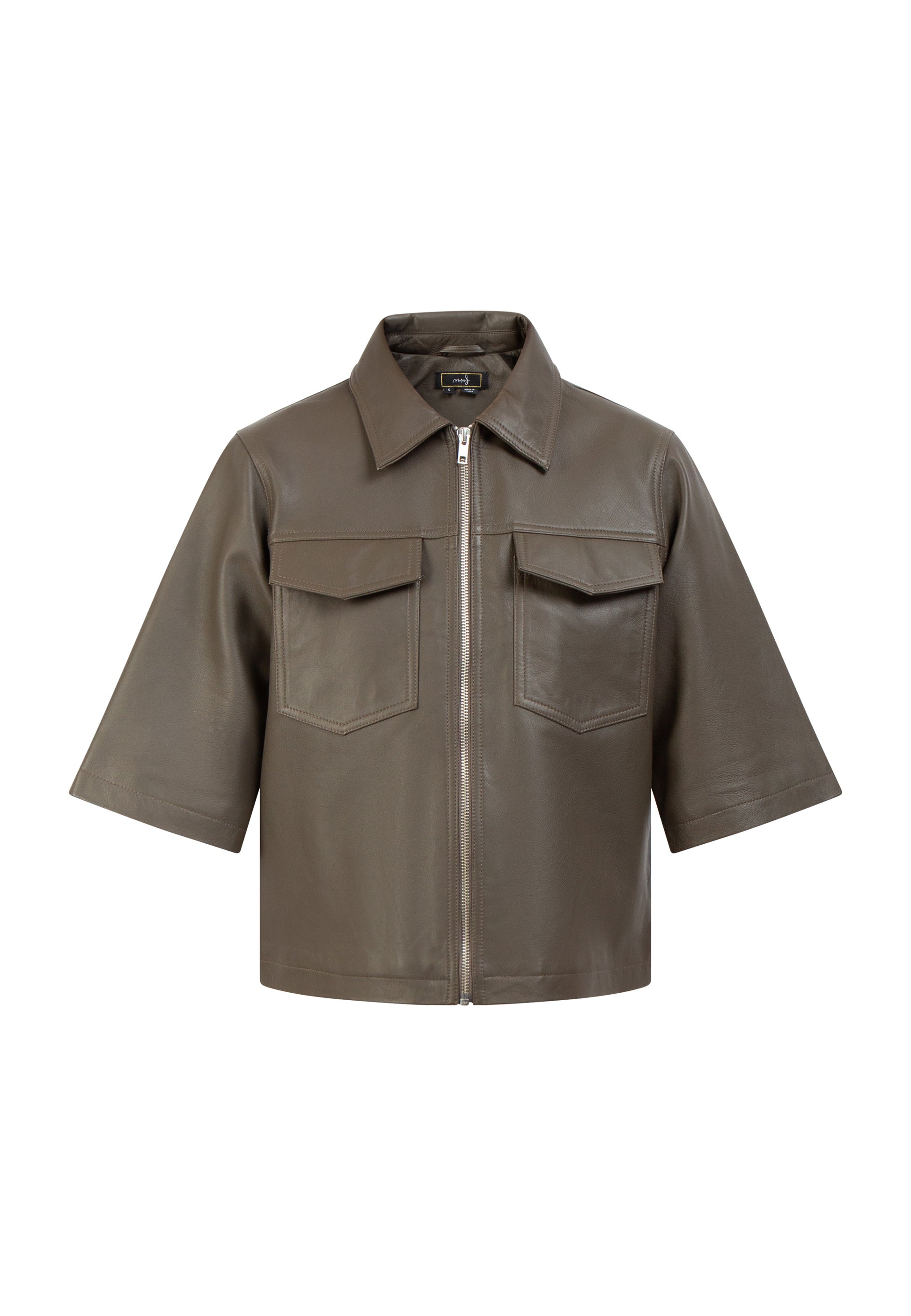 faina women's Leather shirt