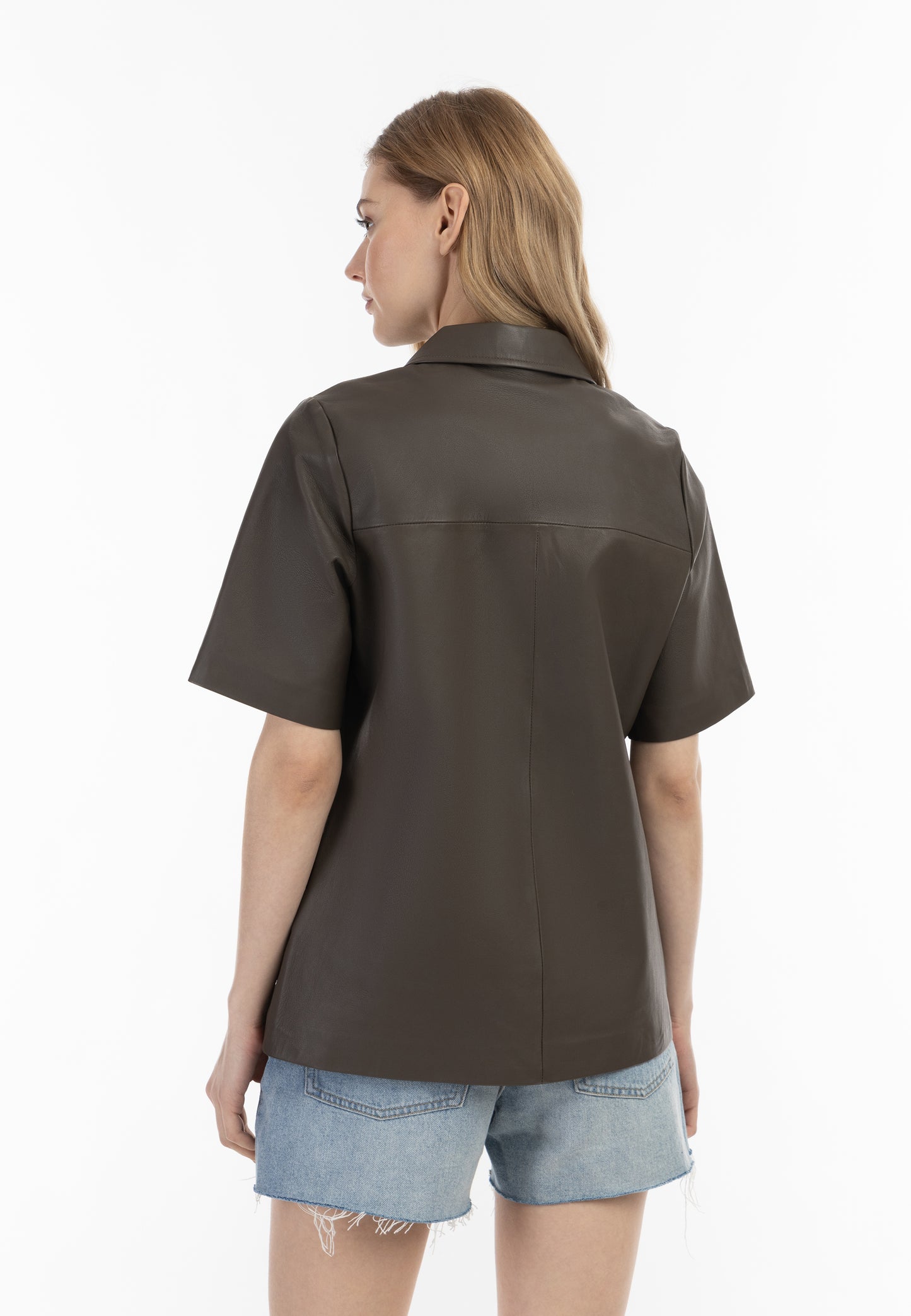 DreiMaster Vintage women's leather shirt