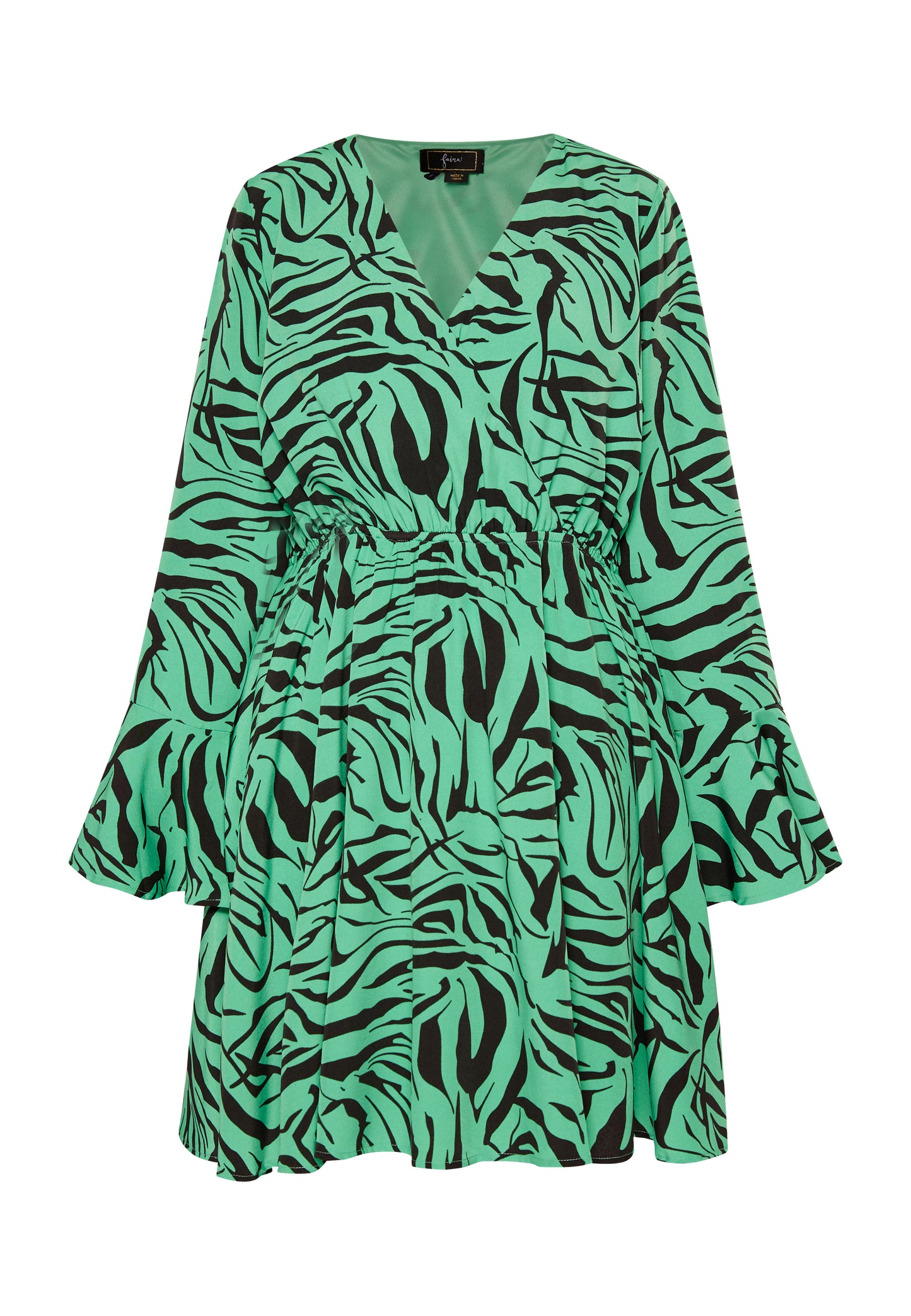 faina women's dress - zebra print