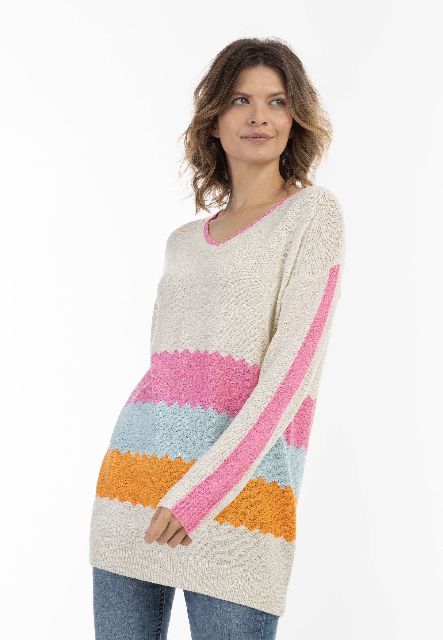 usha BLUE LABEL damski sweter z dzianiny