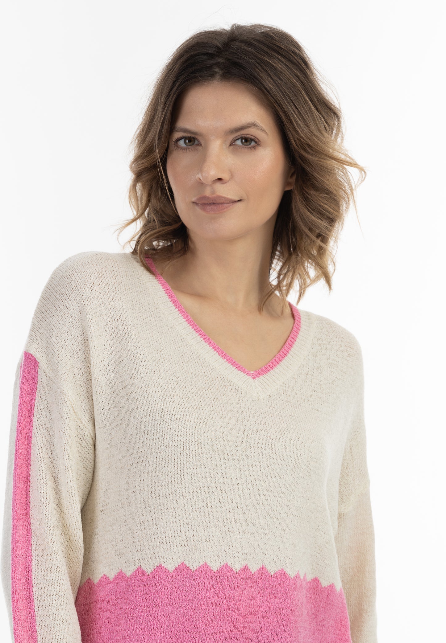 usha BLUE LABEL damski sweter z dzianiny