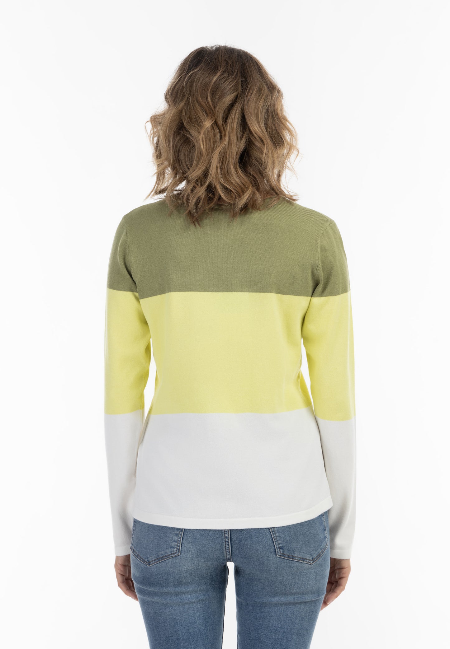 usha BLUE LABEL damski sweter w delikatne paski