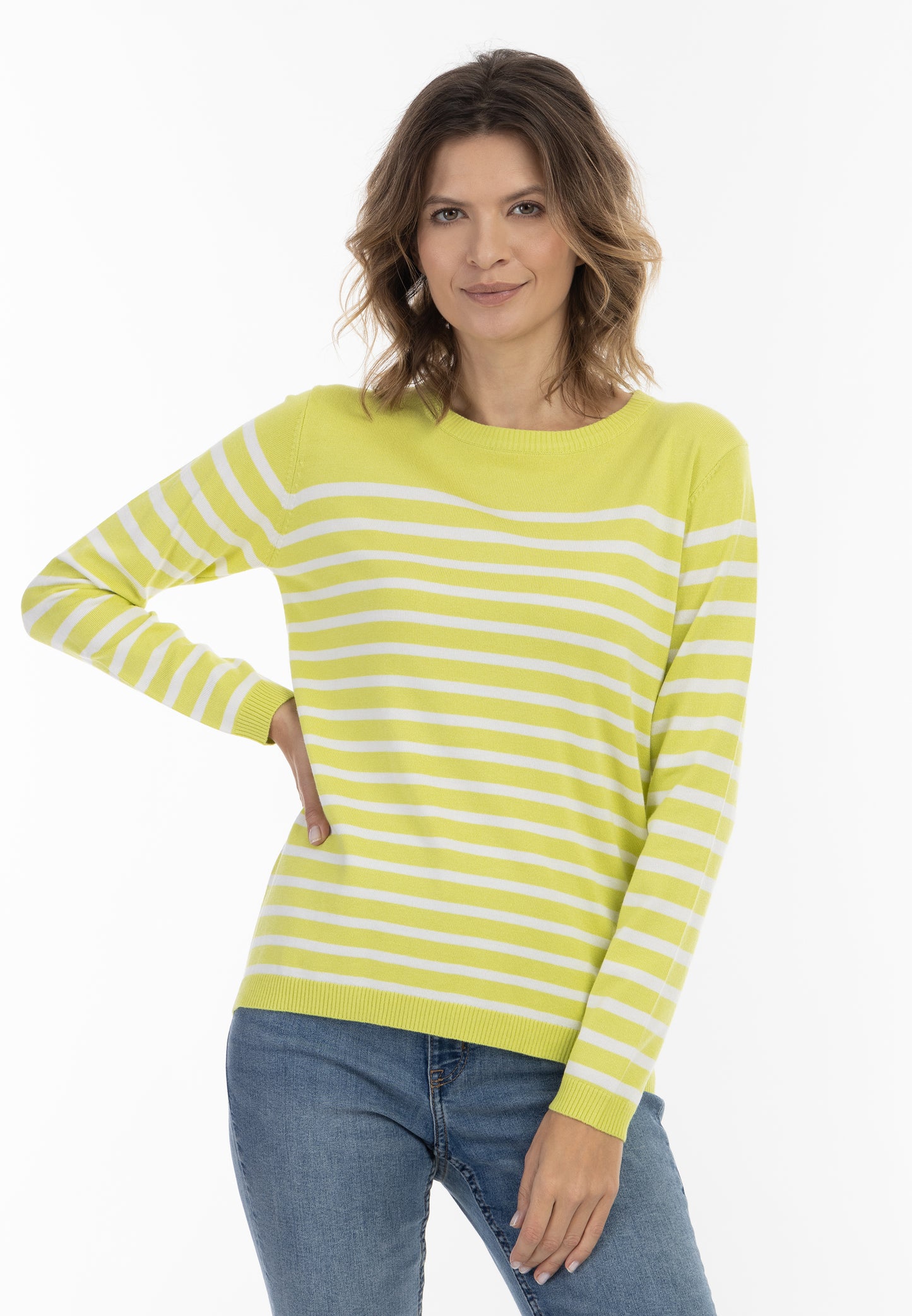 usha BLUE LABEL damski sweter z dzianiny