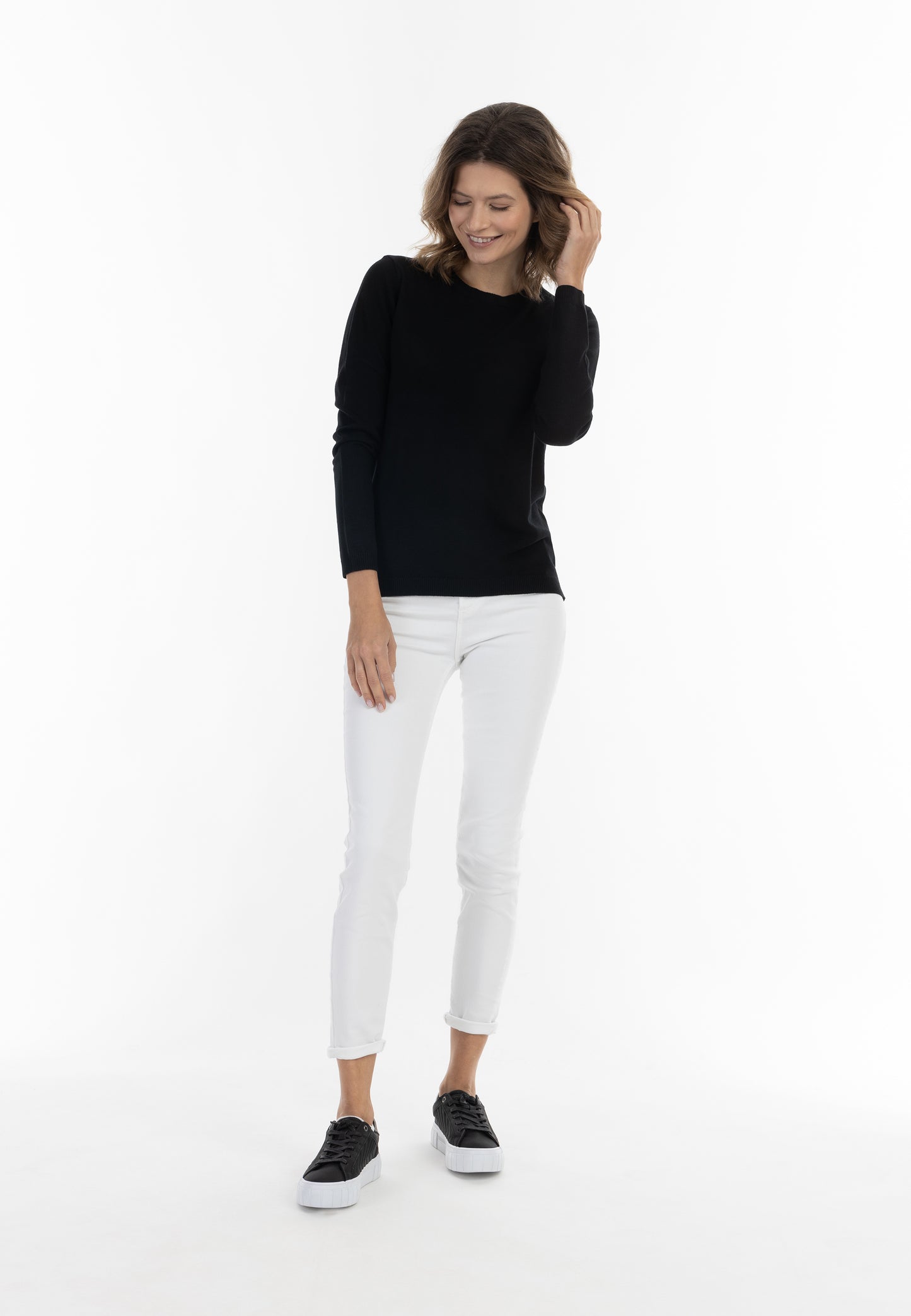 usha BLUE LABEL damski sweter z dzianiny
