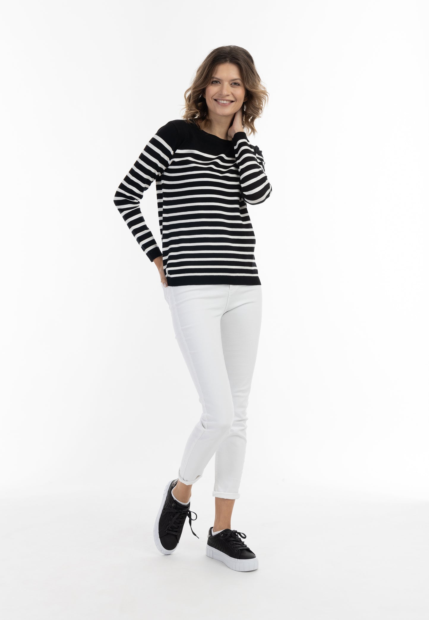 usha BLUE LABEL damski sweter z dzianiny