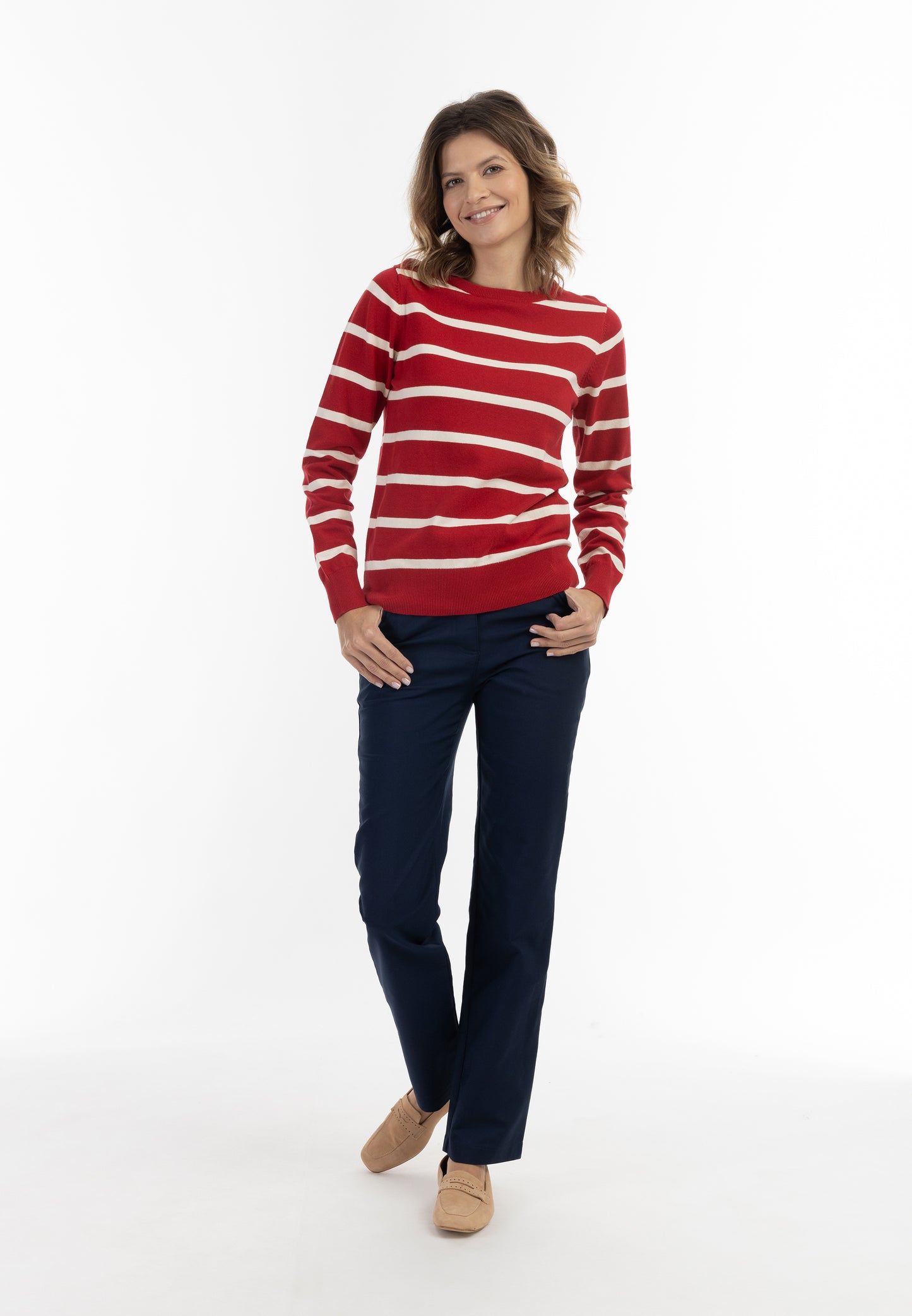 usha BLUE LABEL damski sweter z dzianiny