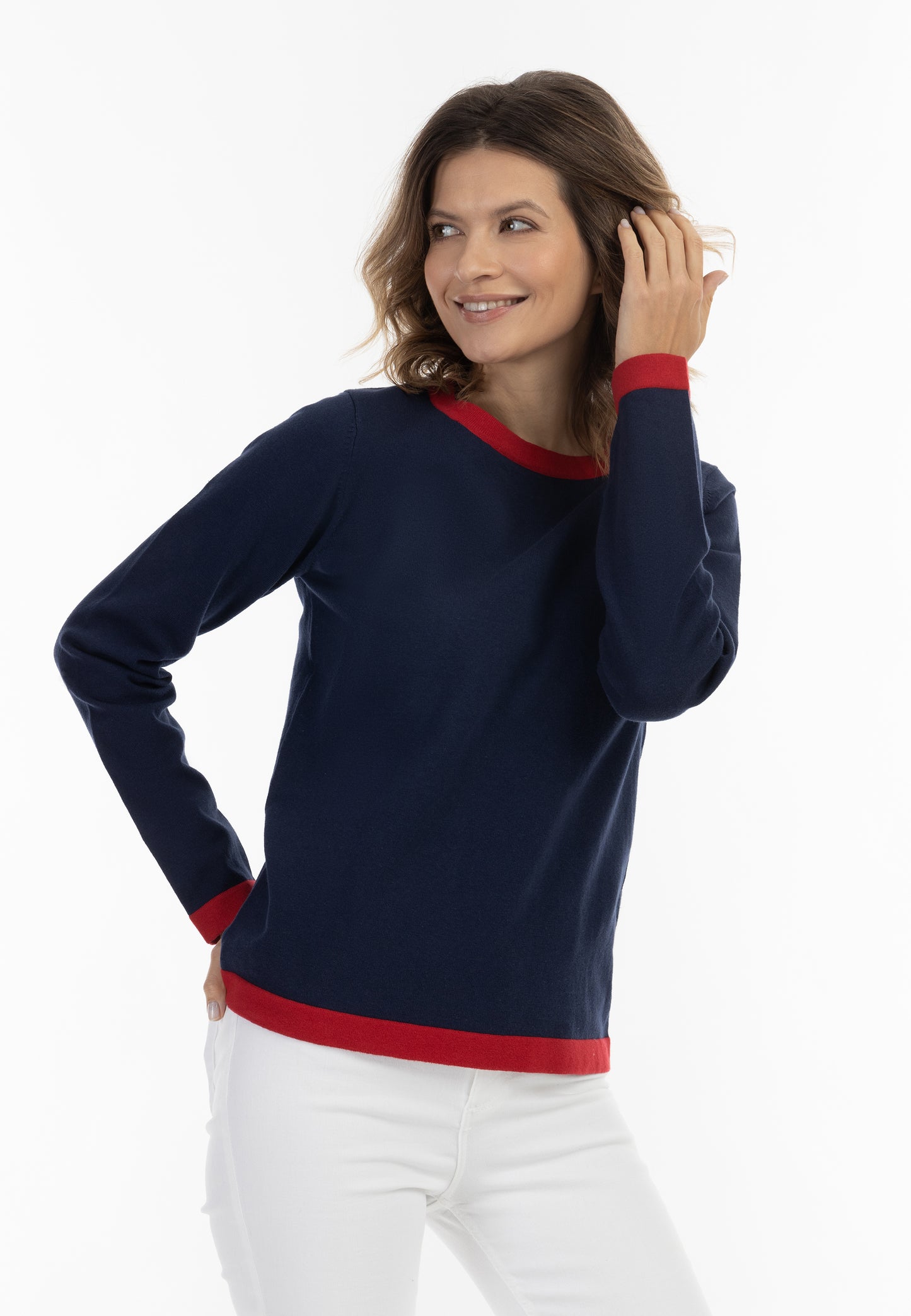 usha BLUE LABEL damski sweter z dzianiny