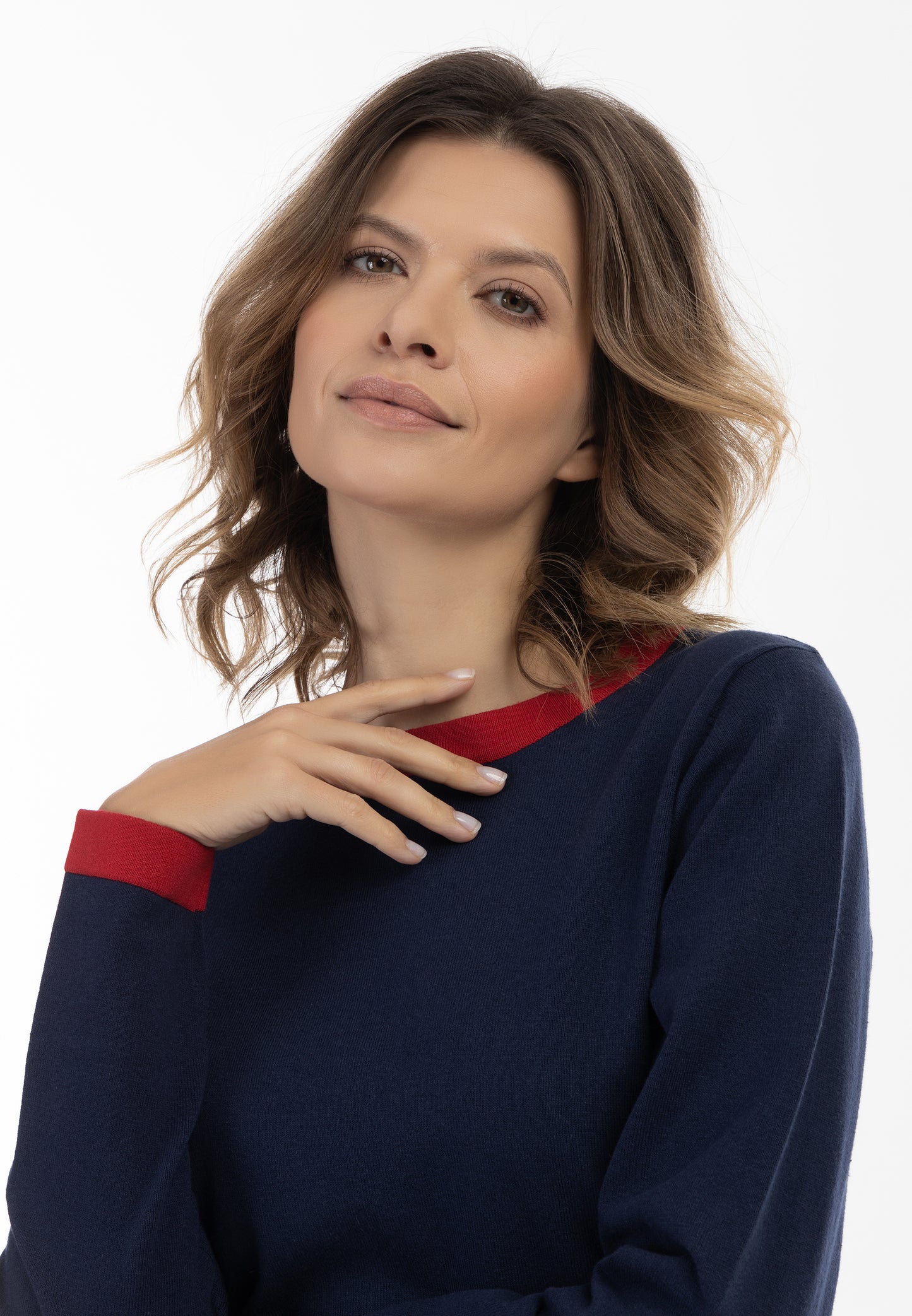usha BLUE LABEL damski sweter z dzianiny